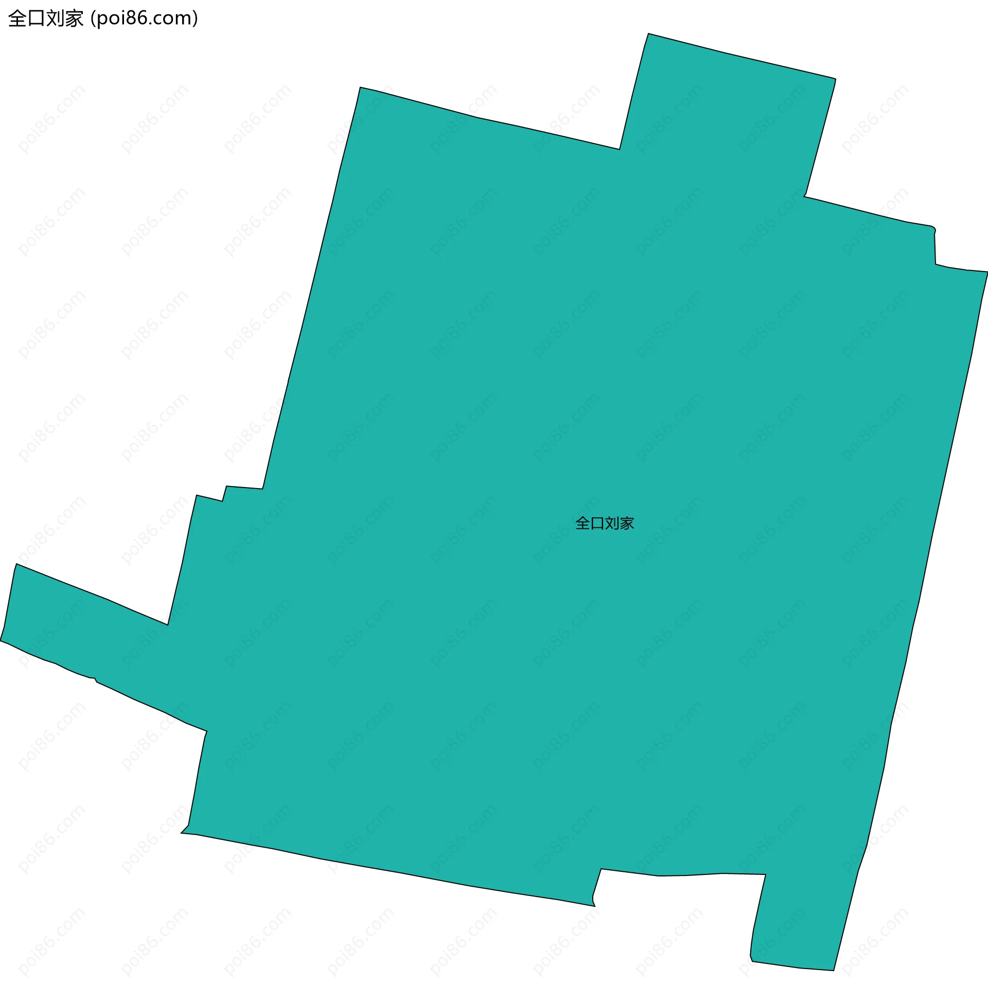全口刘家边界地图