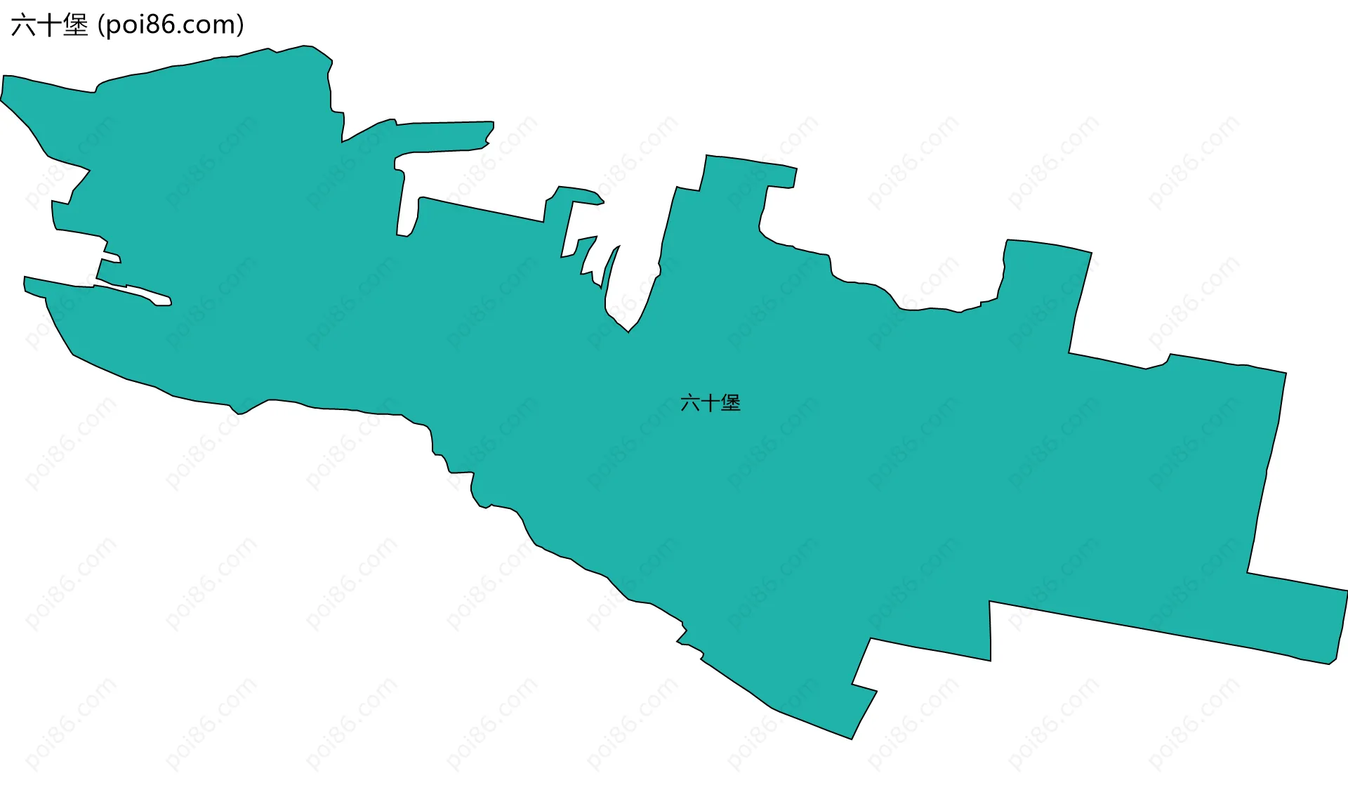 六十堡边界地图