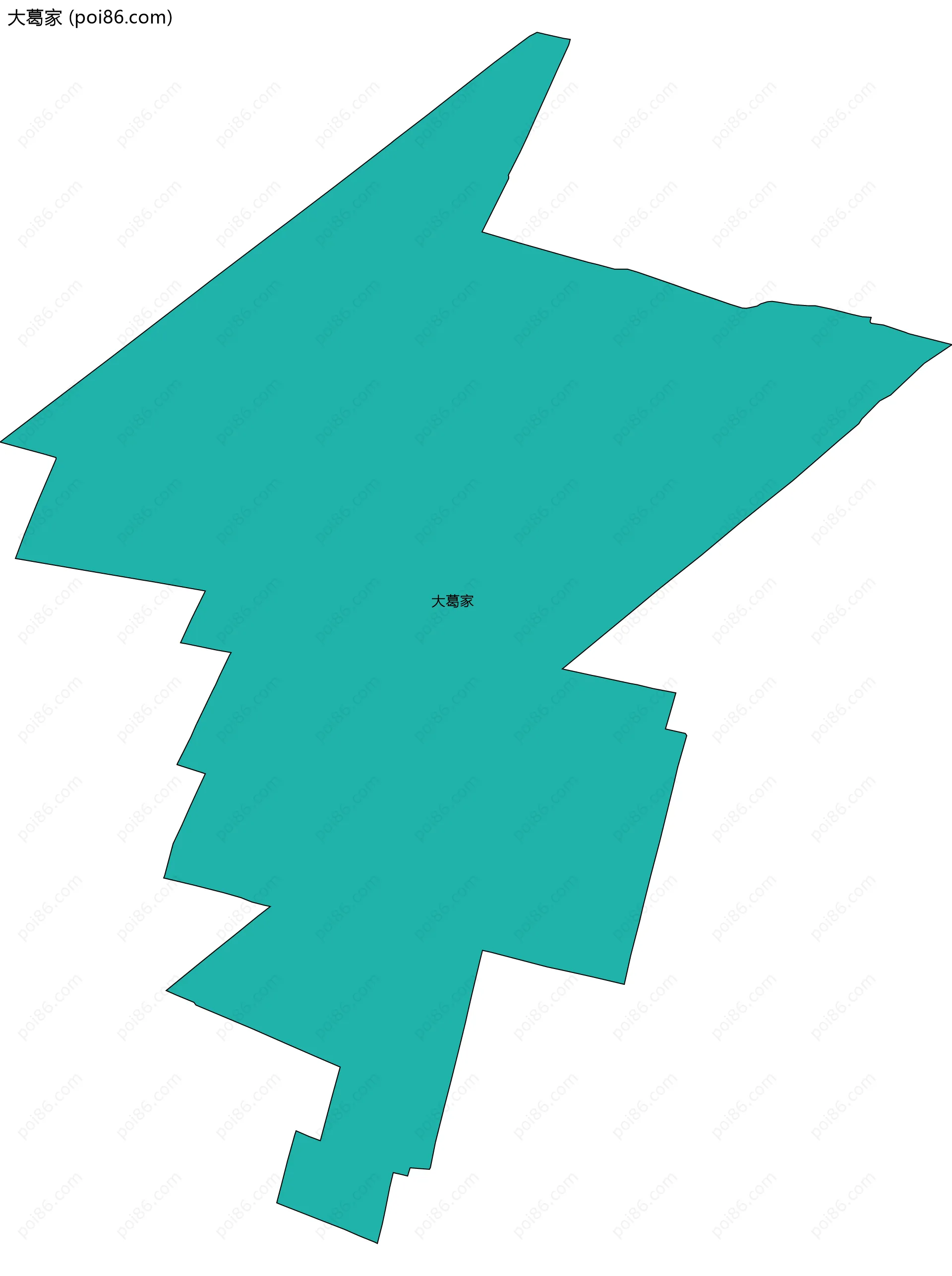 大葛家边界地图