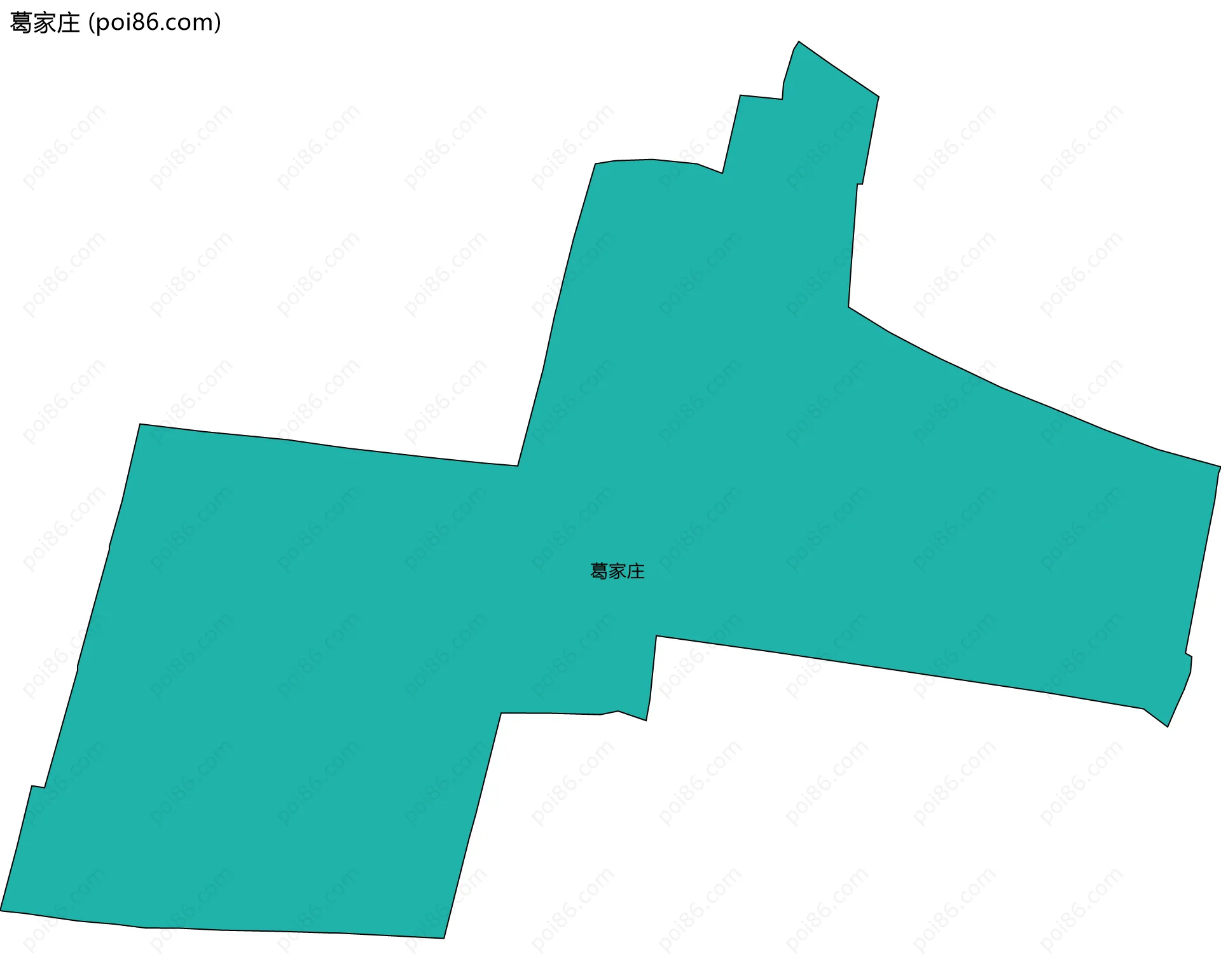 葛家庄边界地图