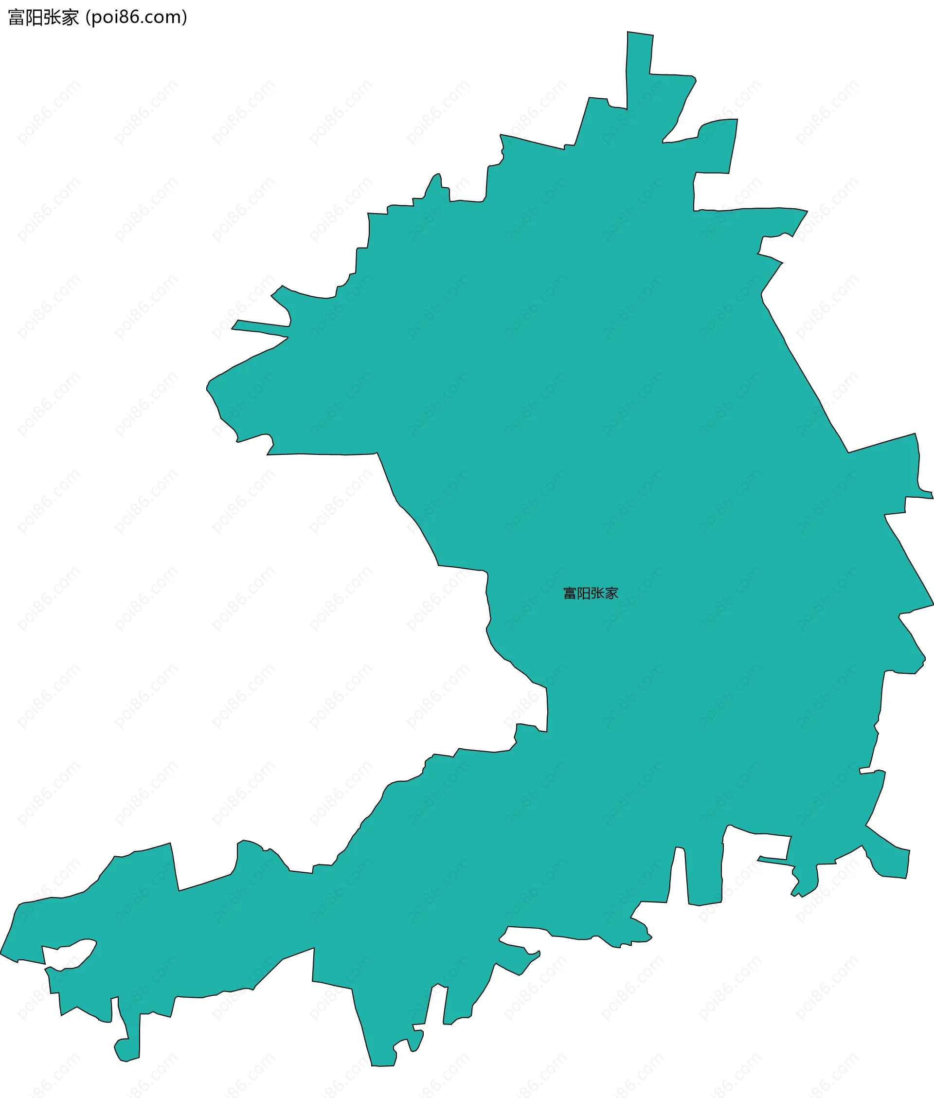 富阳张家边界地图