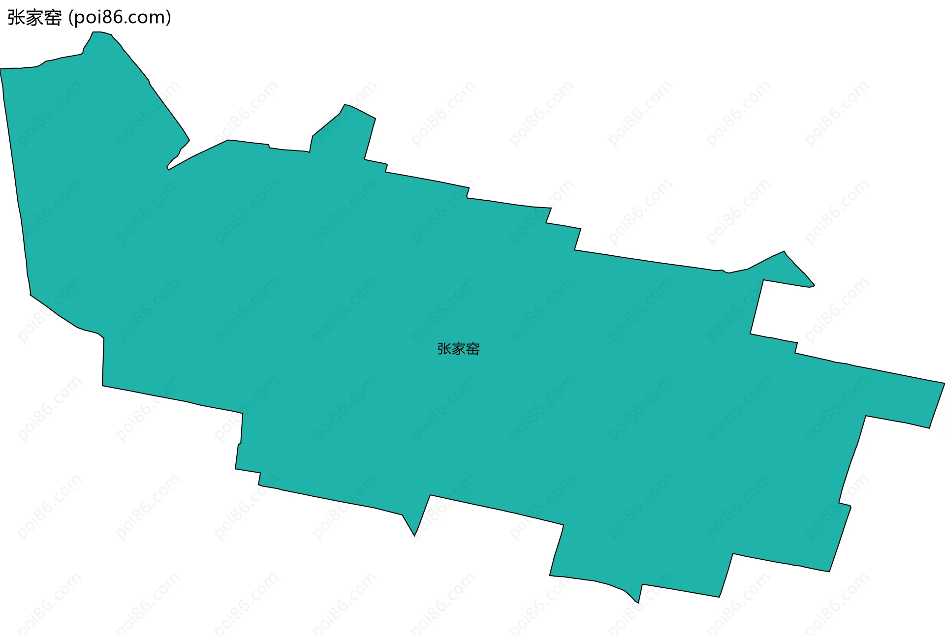 张家窑边界地图