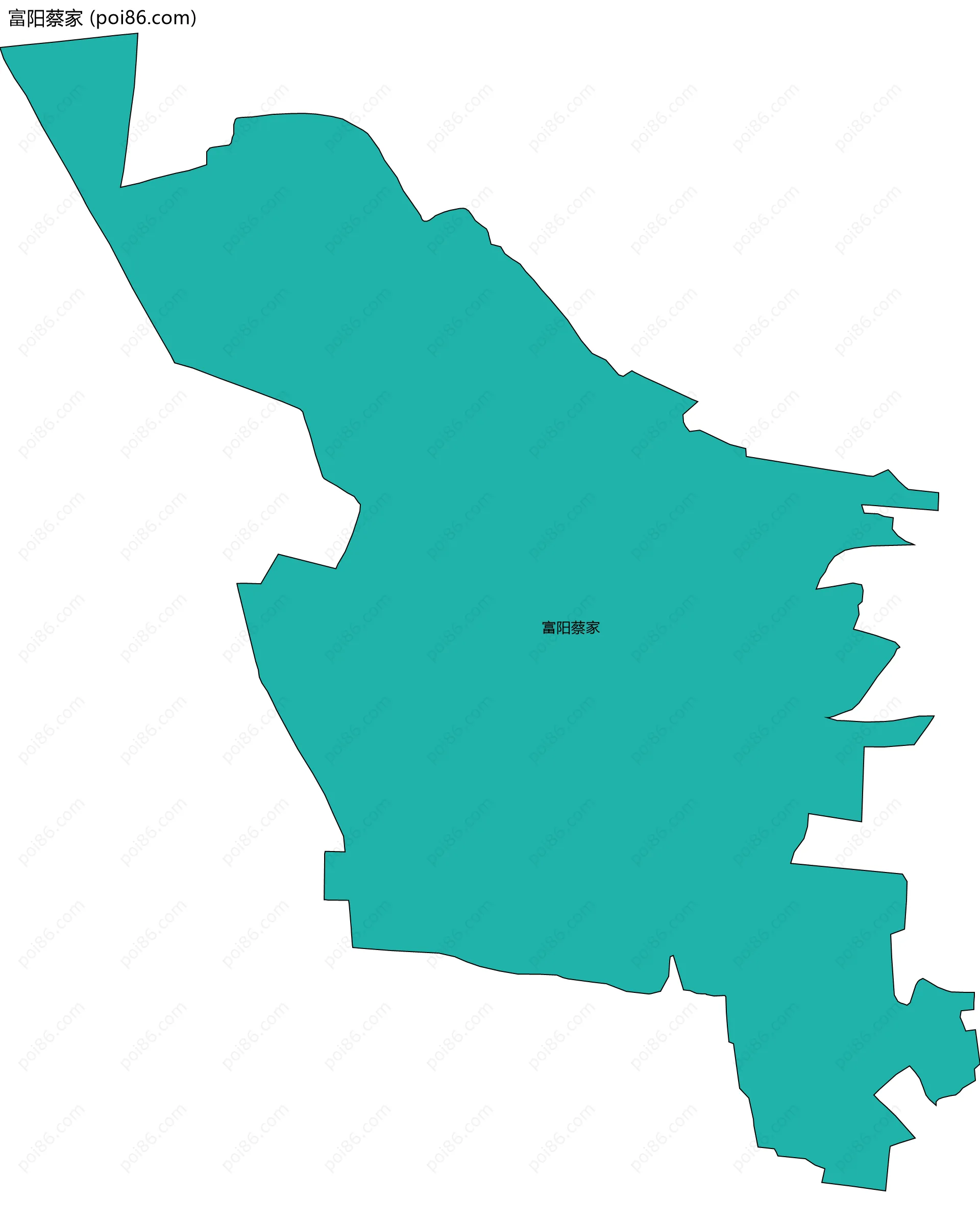 富阳蔡家边界地图