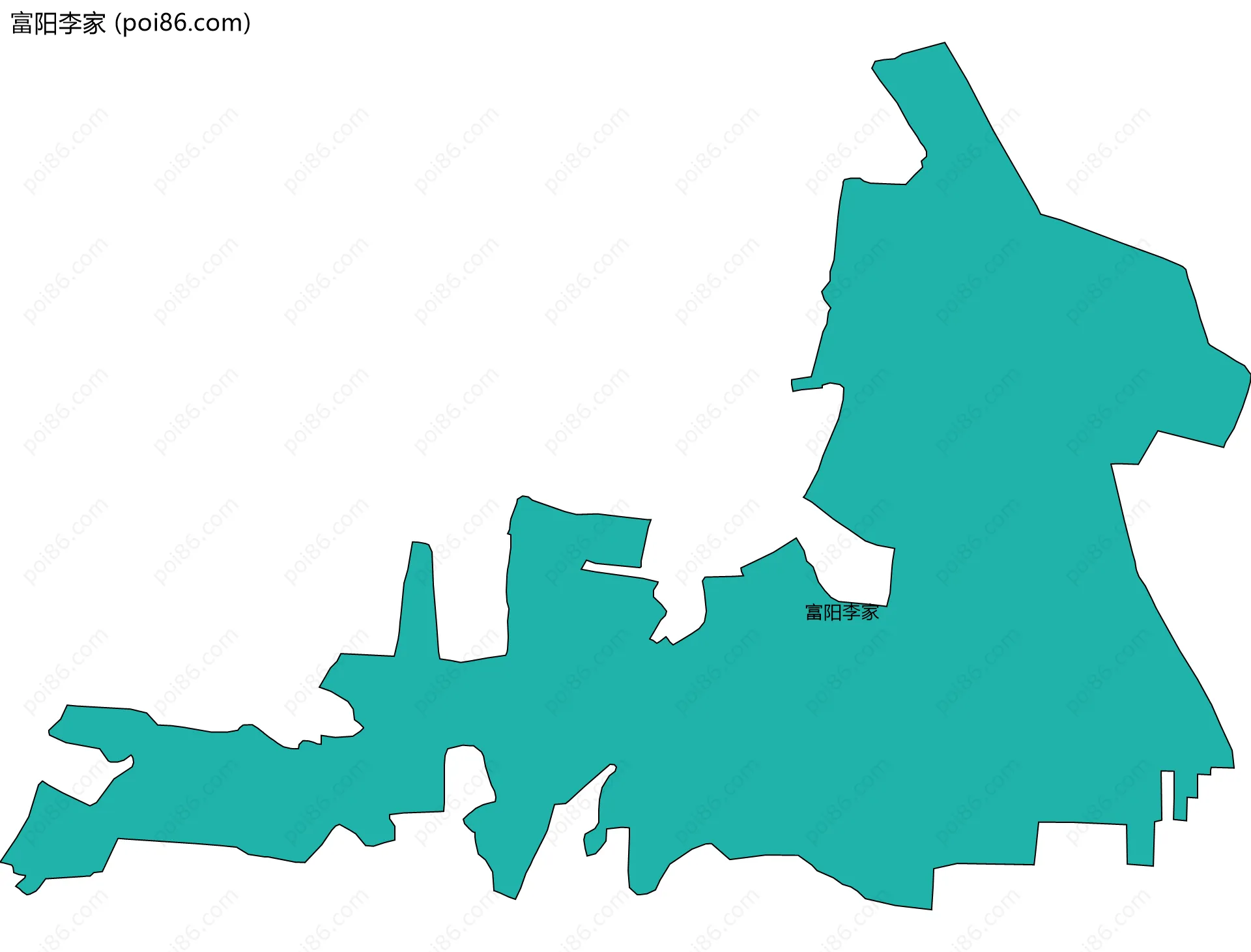 富阳李家边界地图