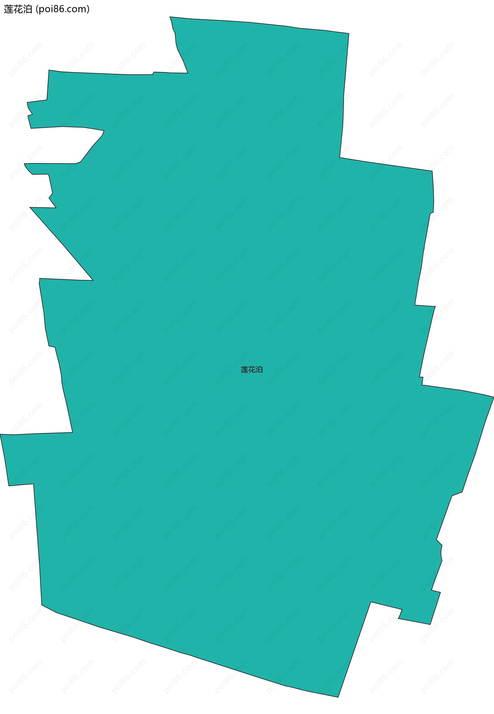 莲花泊边界地图