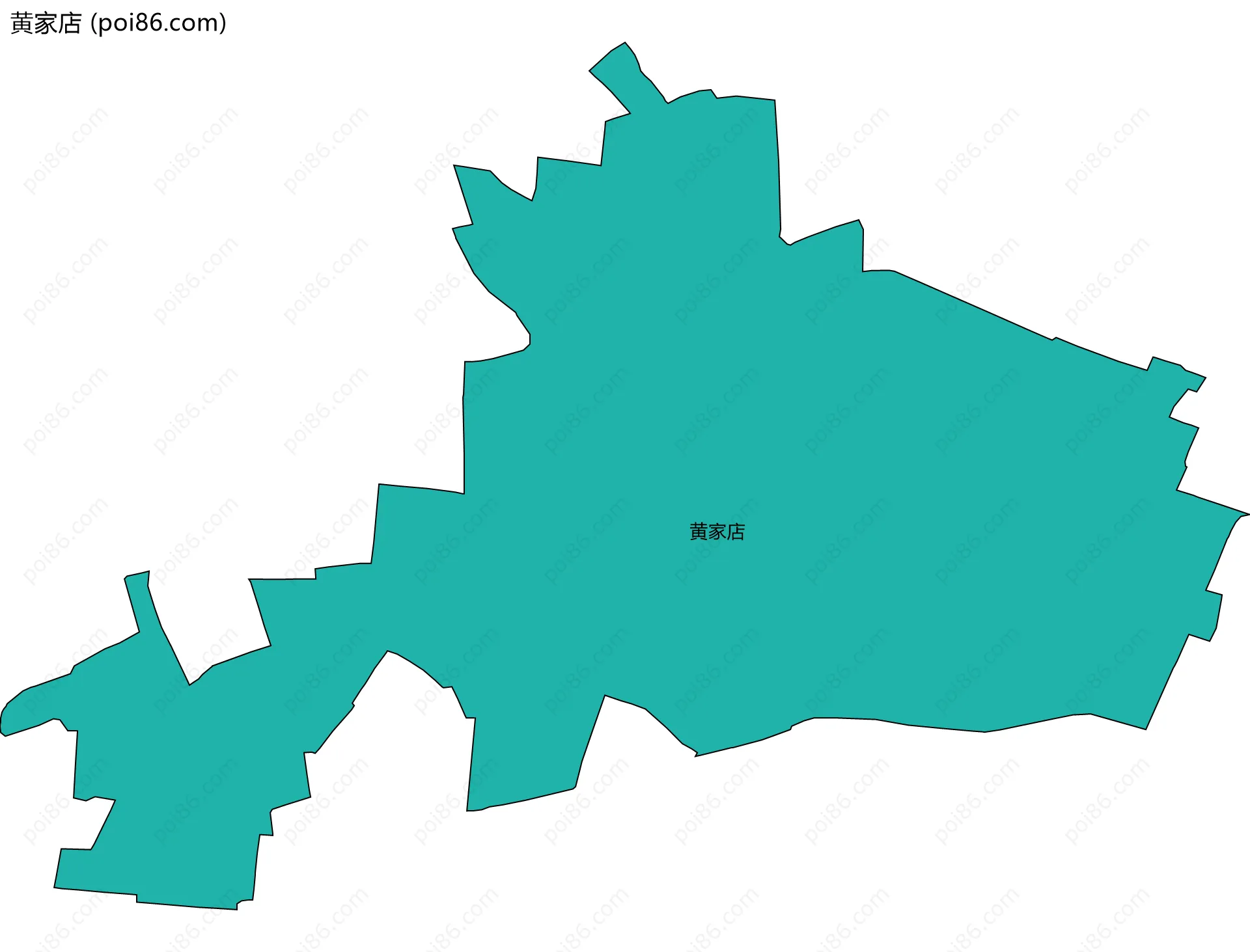 黄家店边界地图