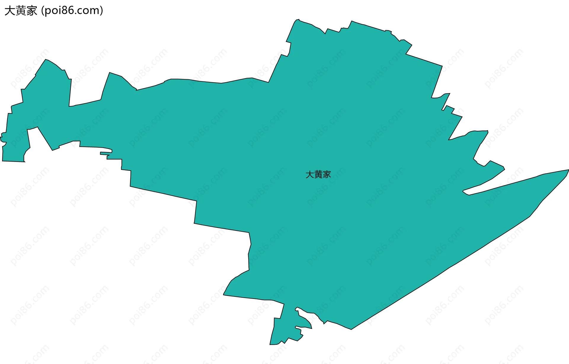 大黄家边界地图