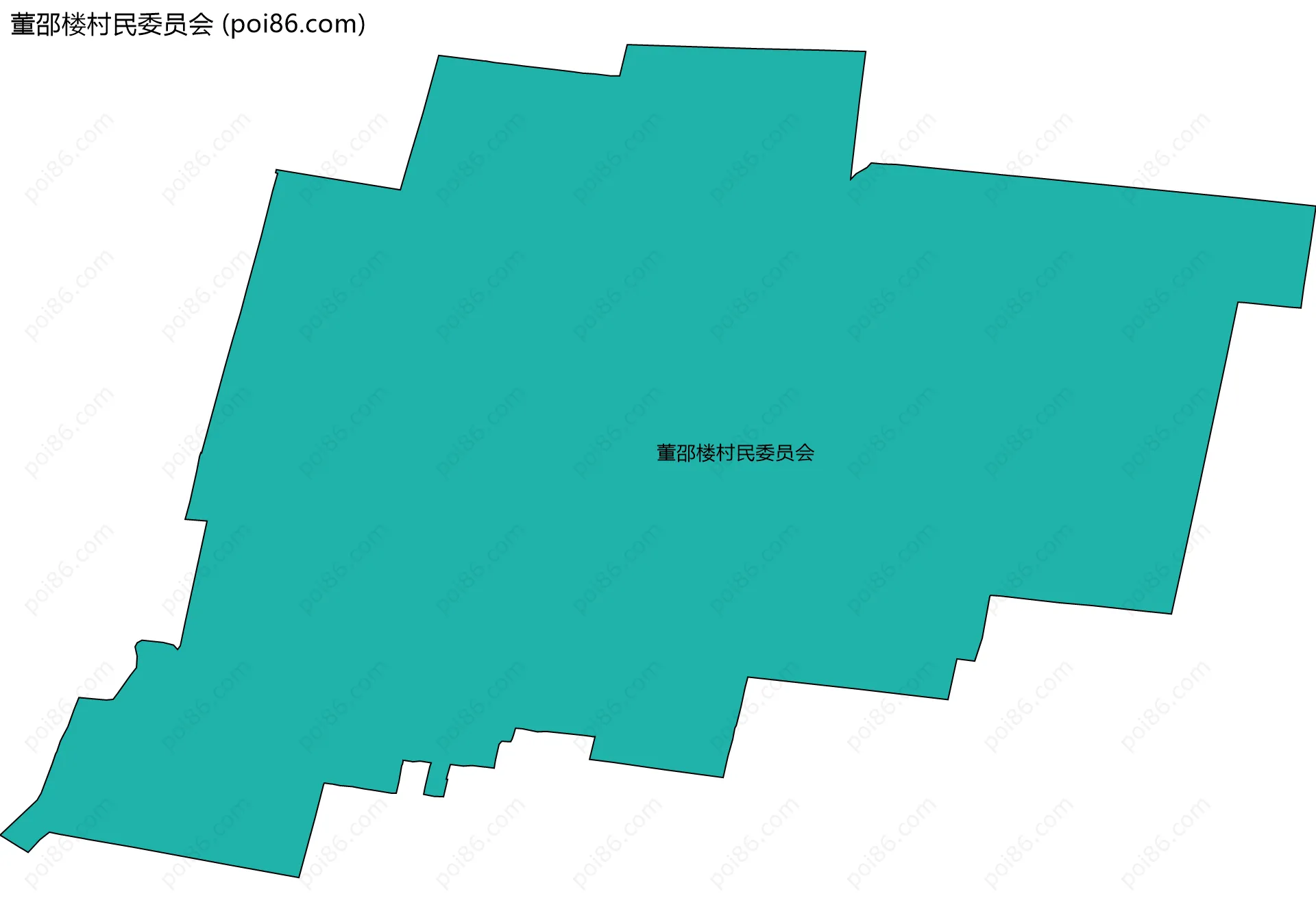 董邵楼村民委员会边界地图