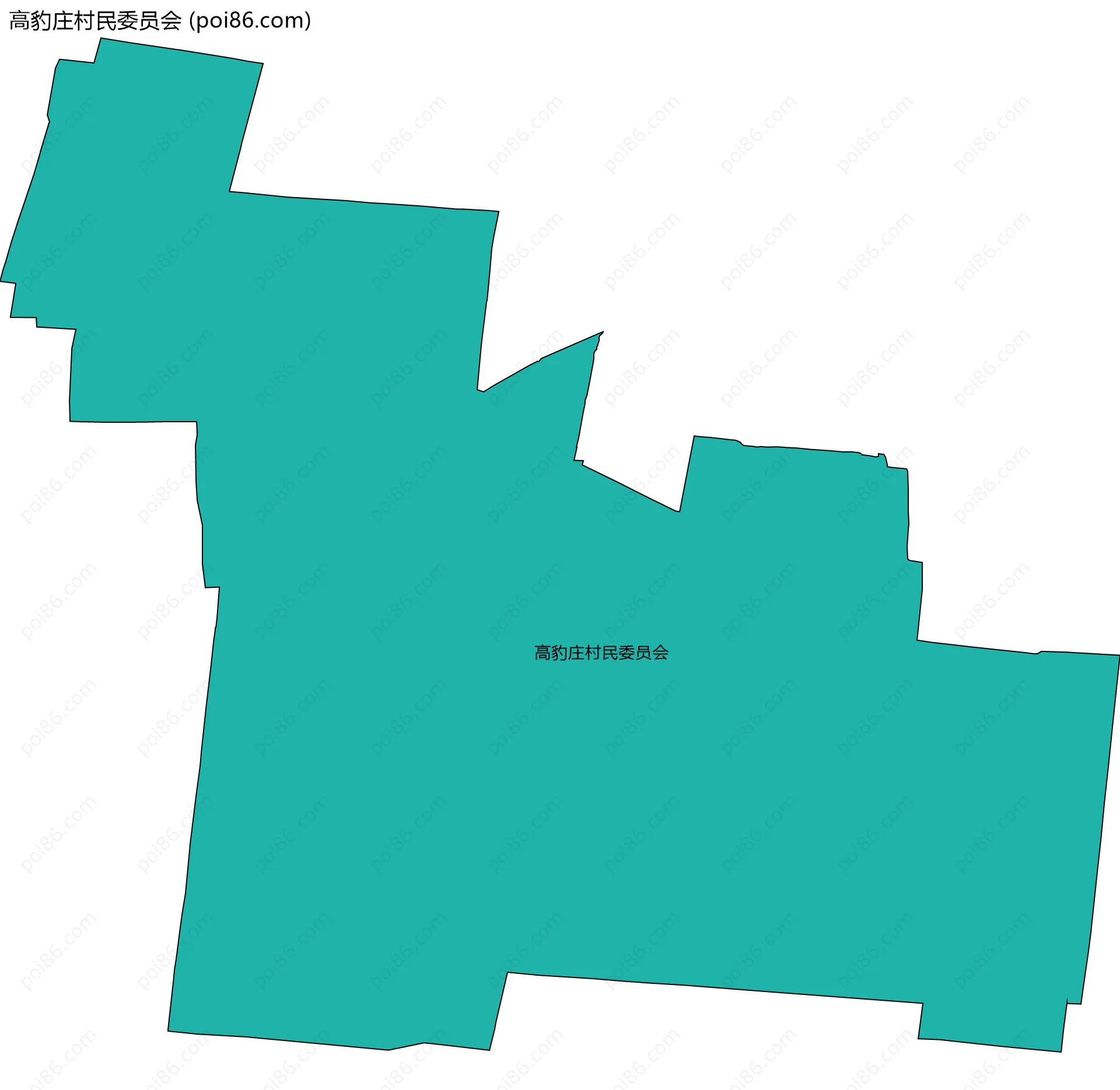 高豹庄村民委员会边界地图
