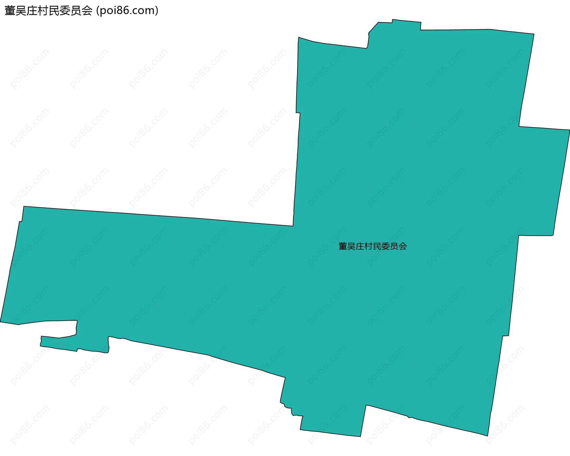 董吴庄村民委员会边界地图