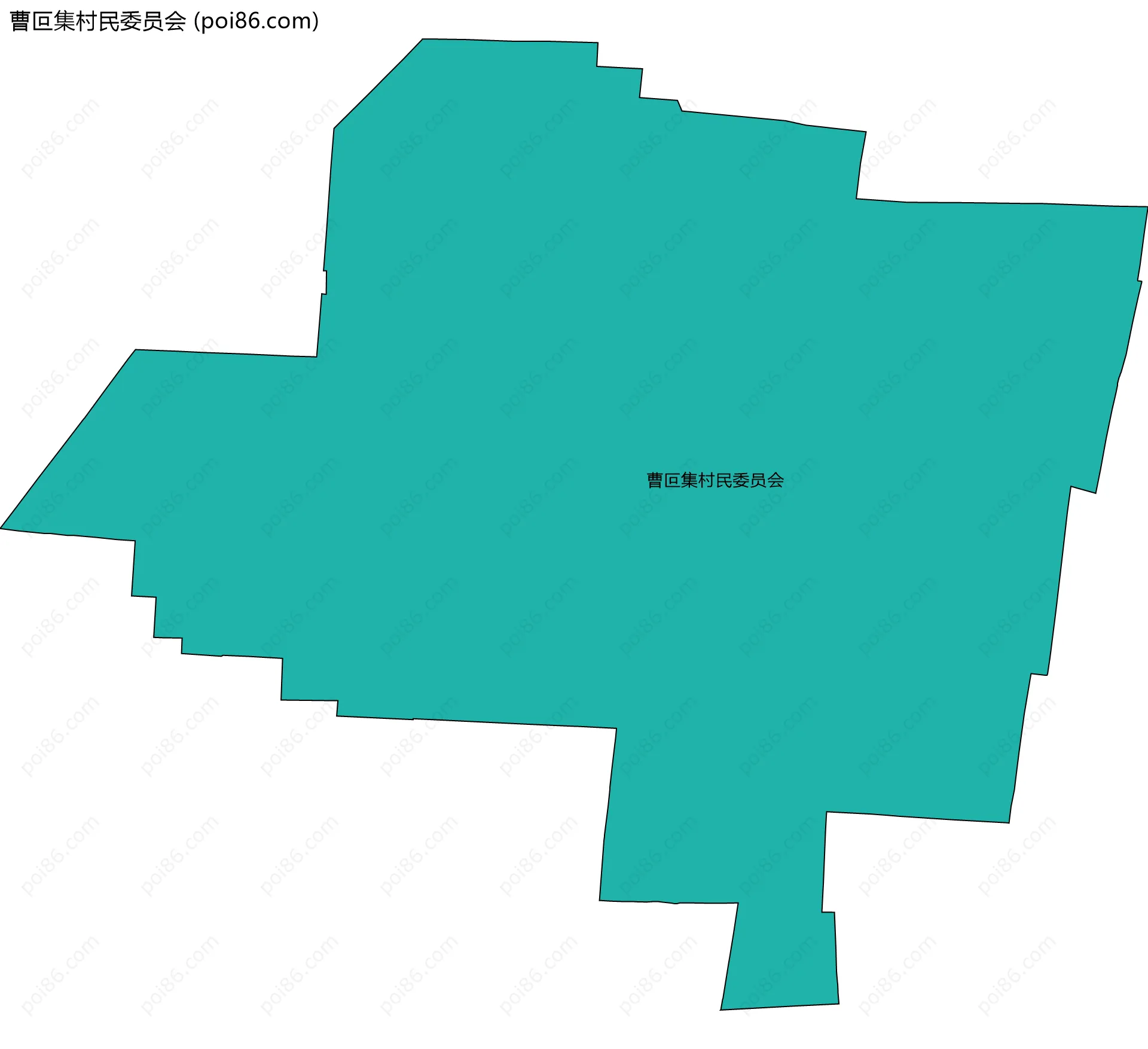 曹叵集村民委员会边界地图