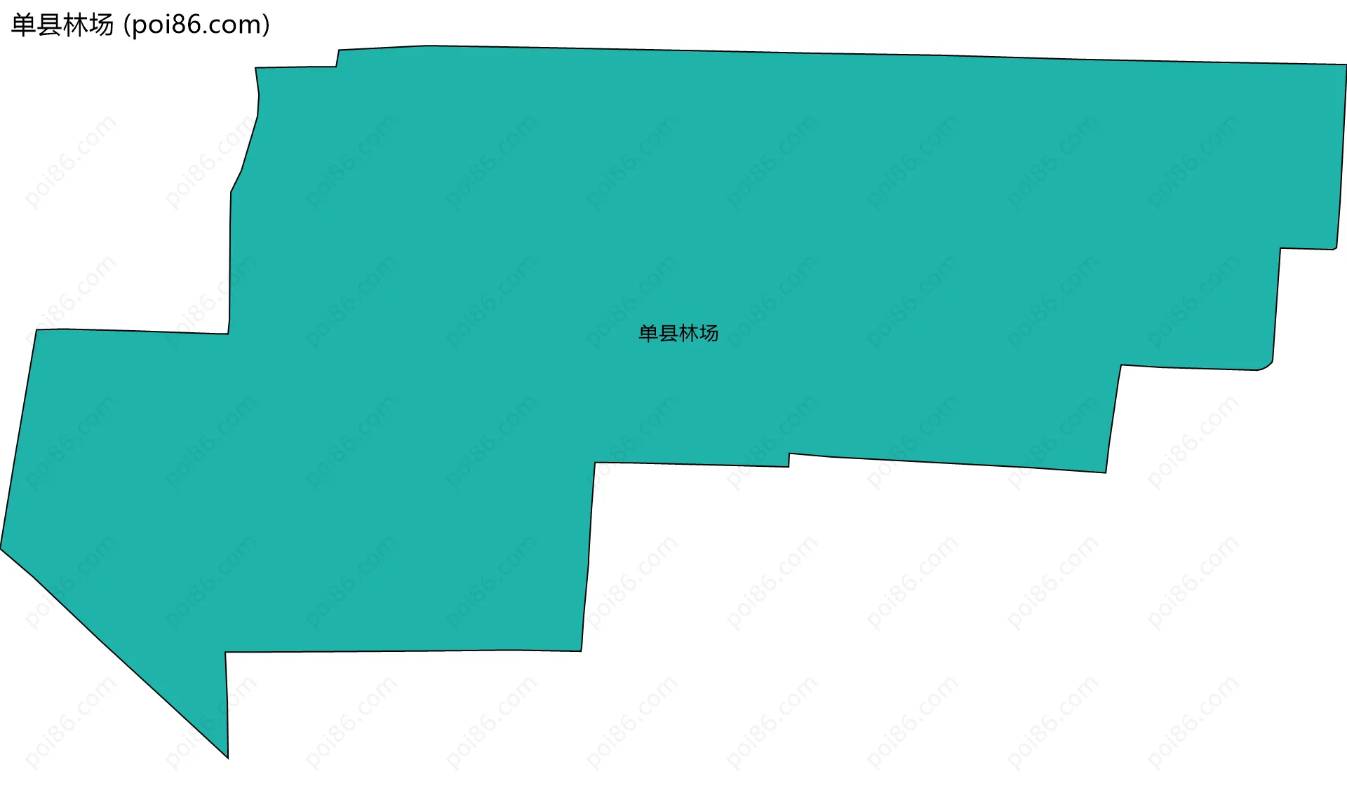 单县林场边界地图