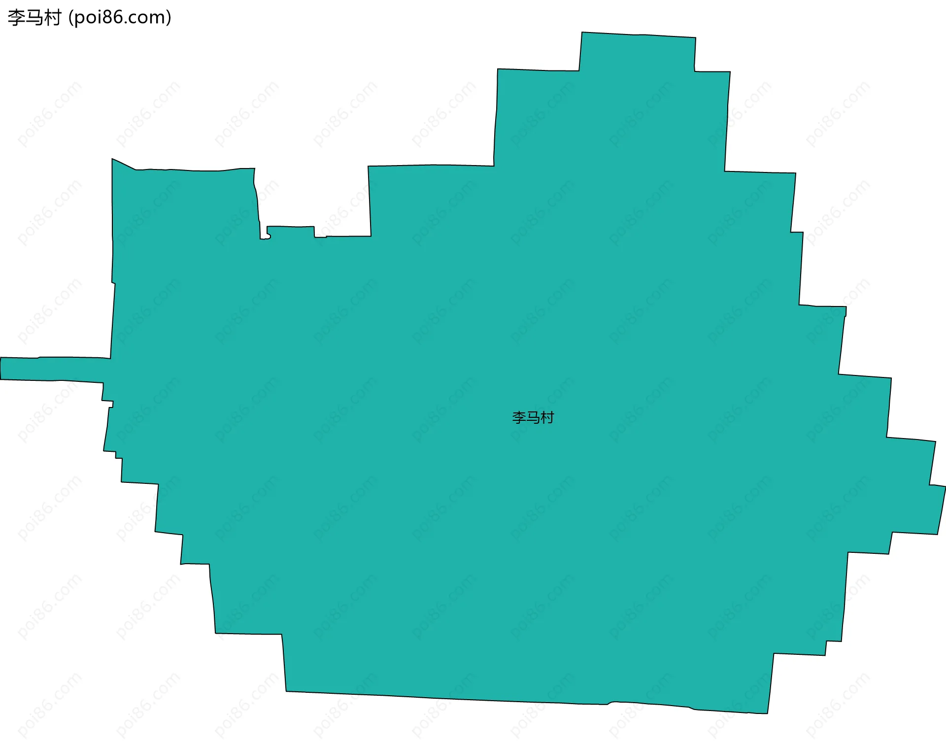李马村边界地图