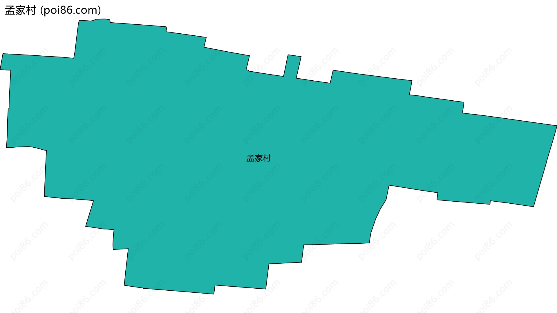 孟家村边界地图