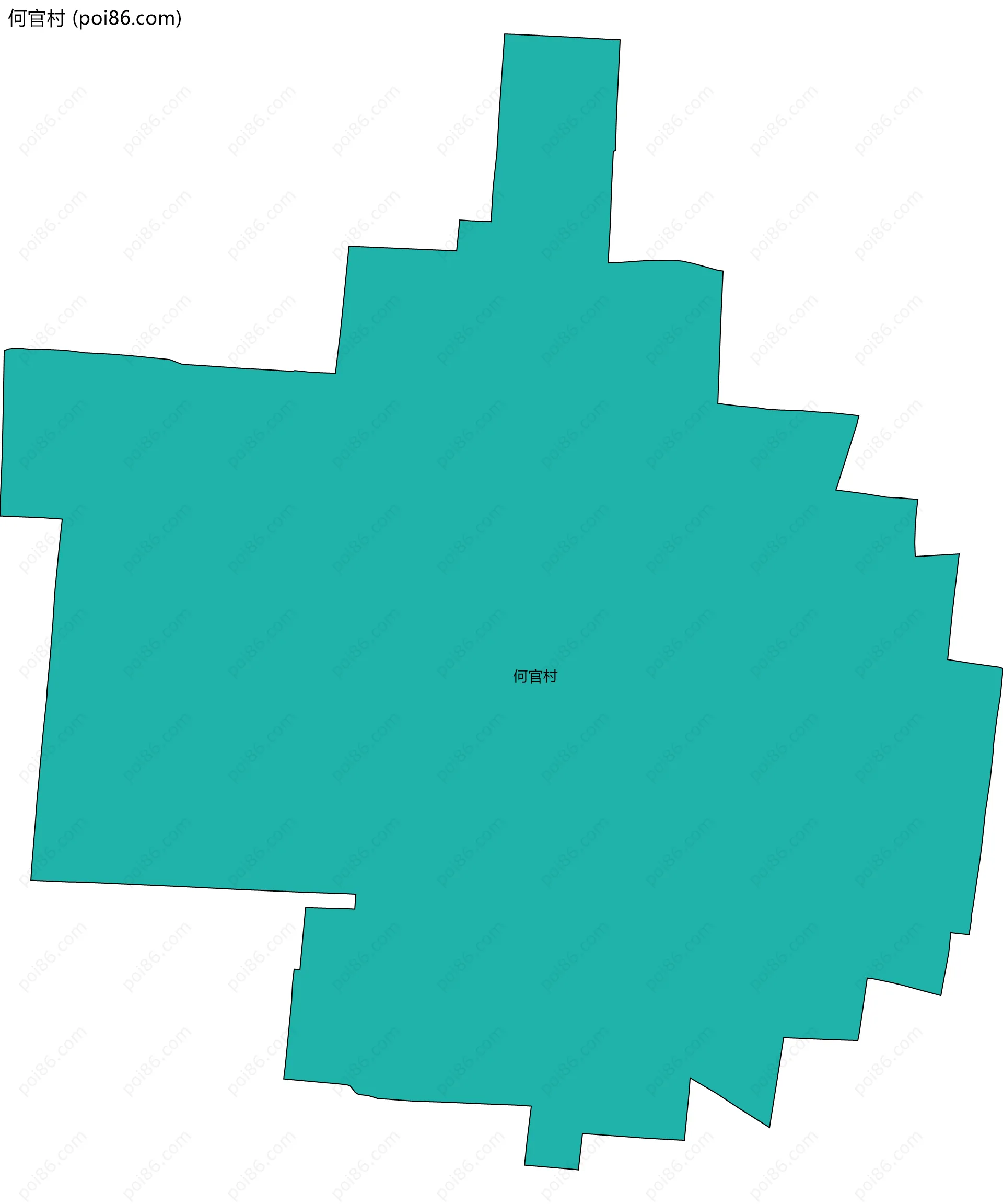 何官村边界地图