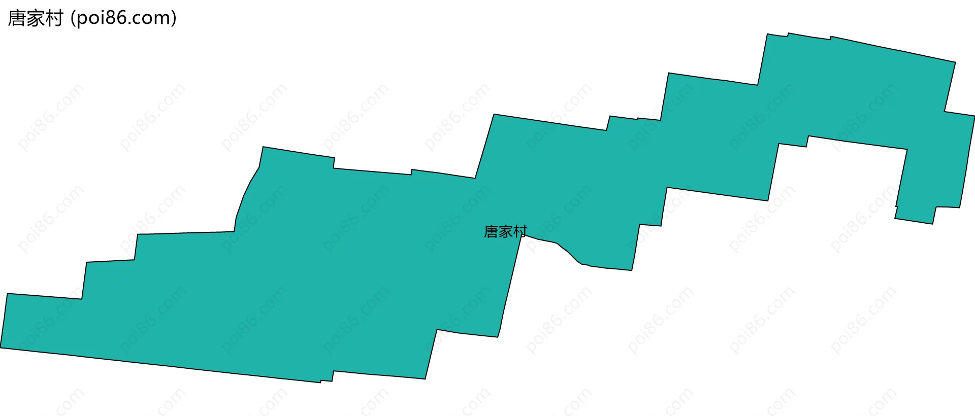 唐家村边界地图