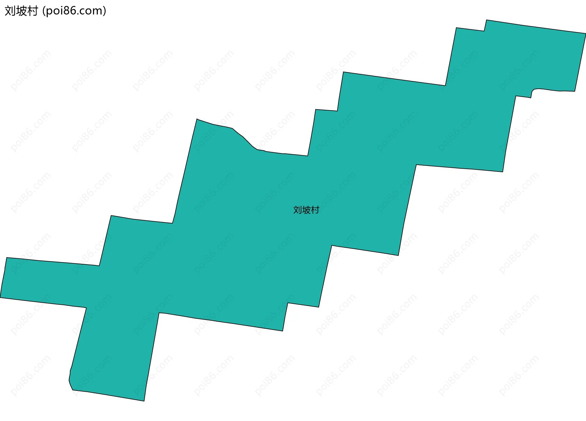 刘坡村边界地图