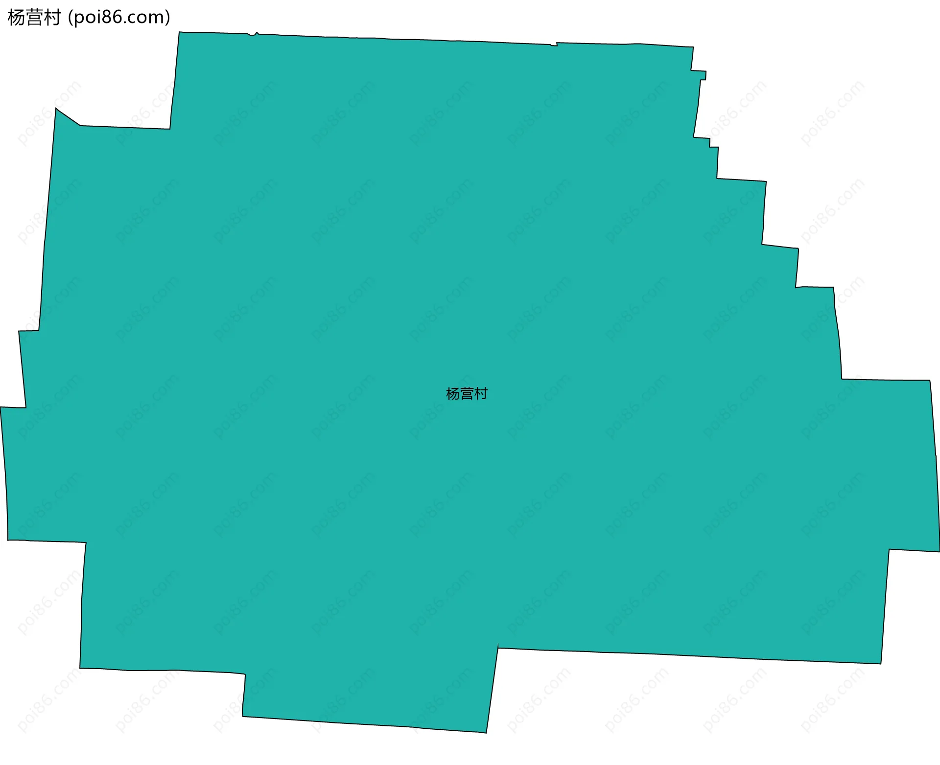杨营村边界地图