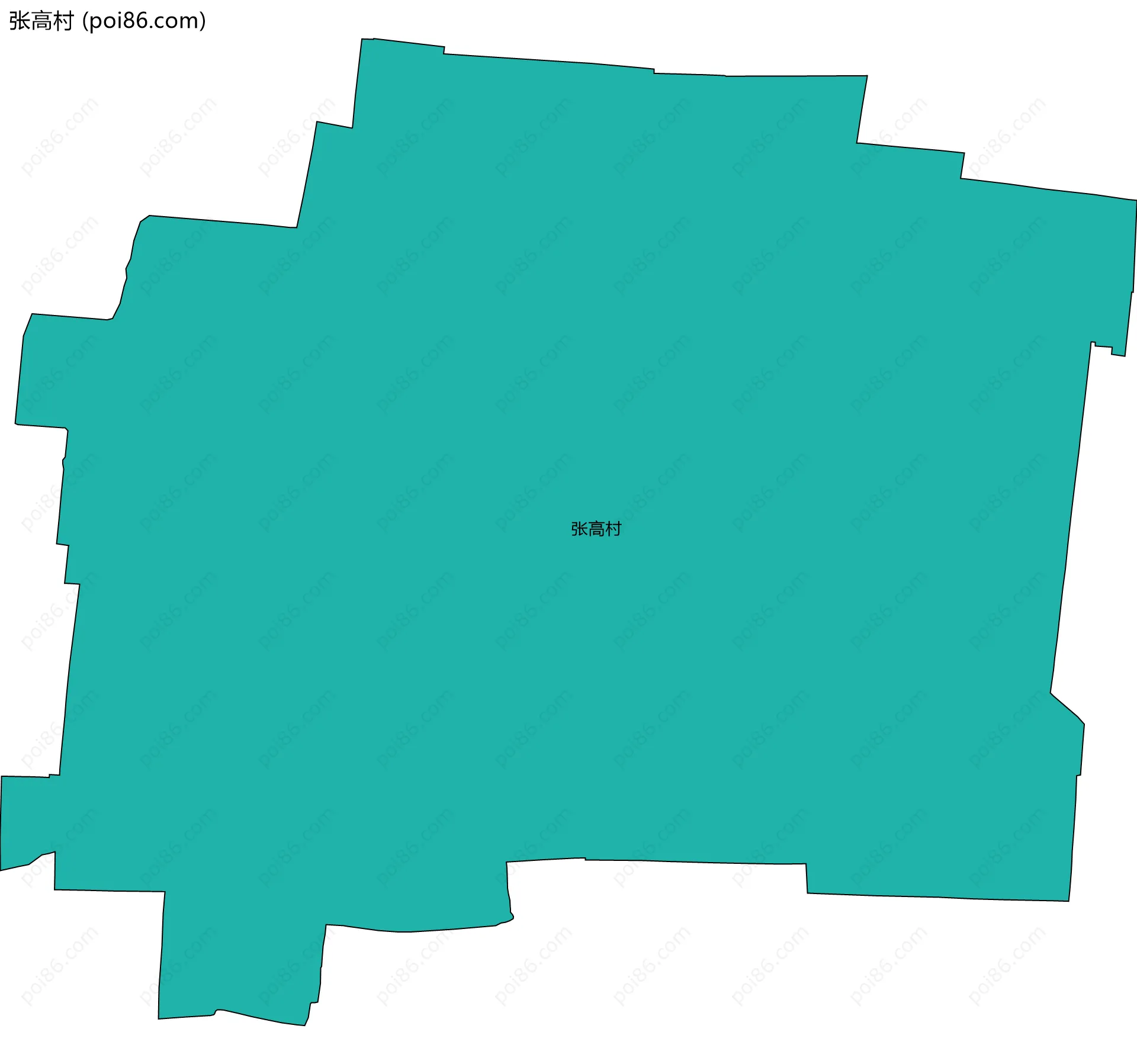 张高村边界地图