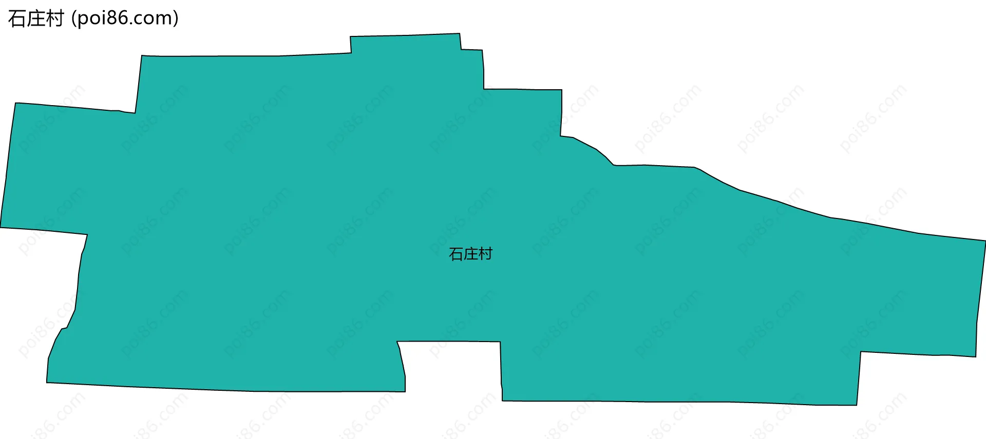 石庄村边界地图