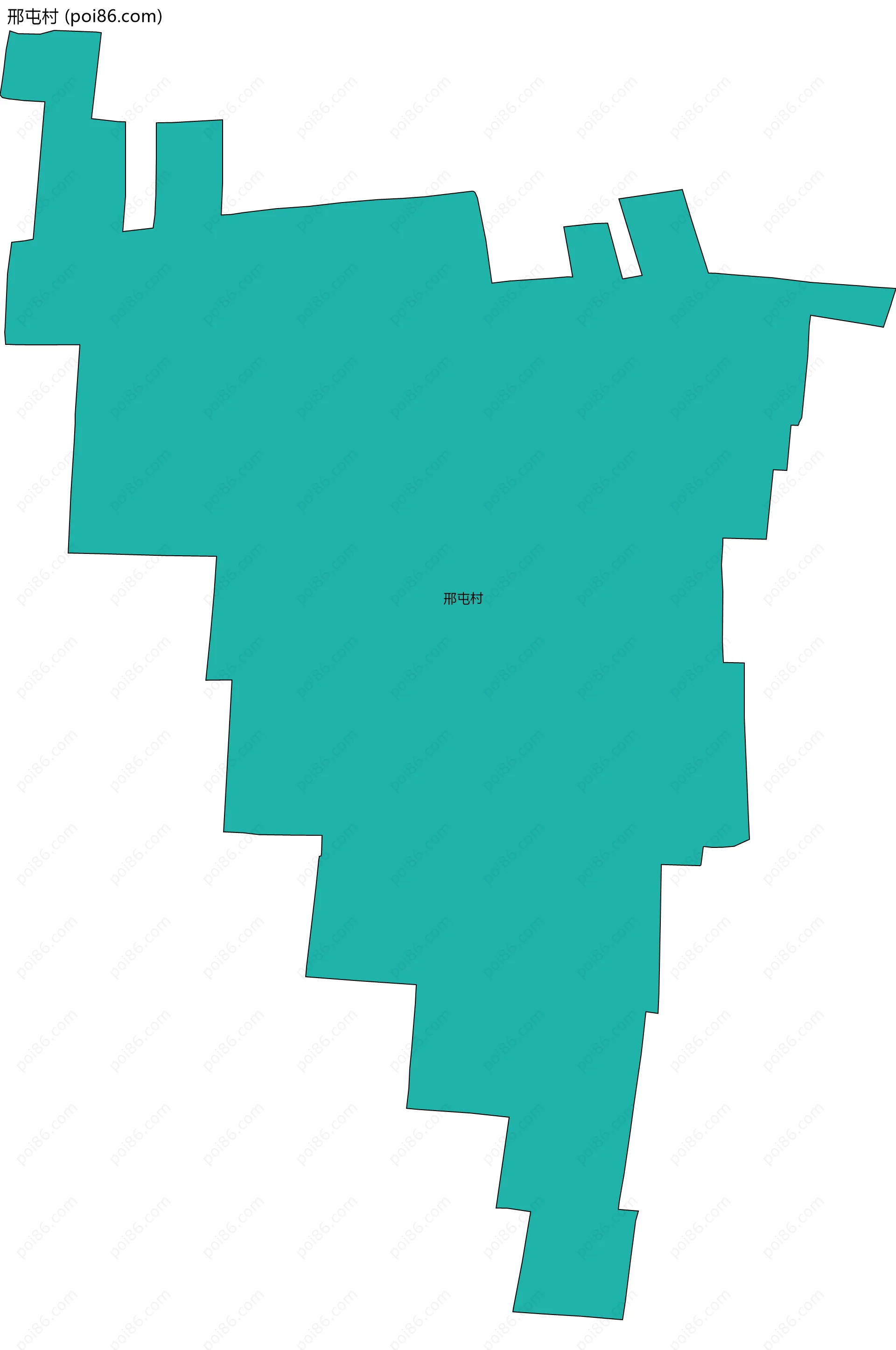 邢屯村边界地图