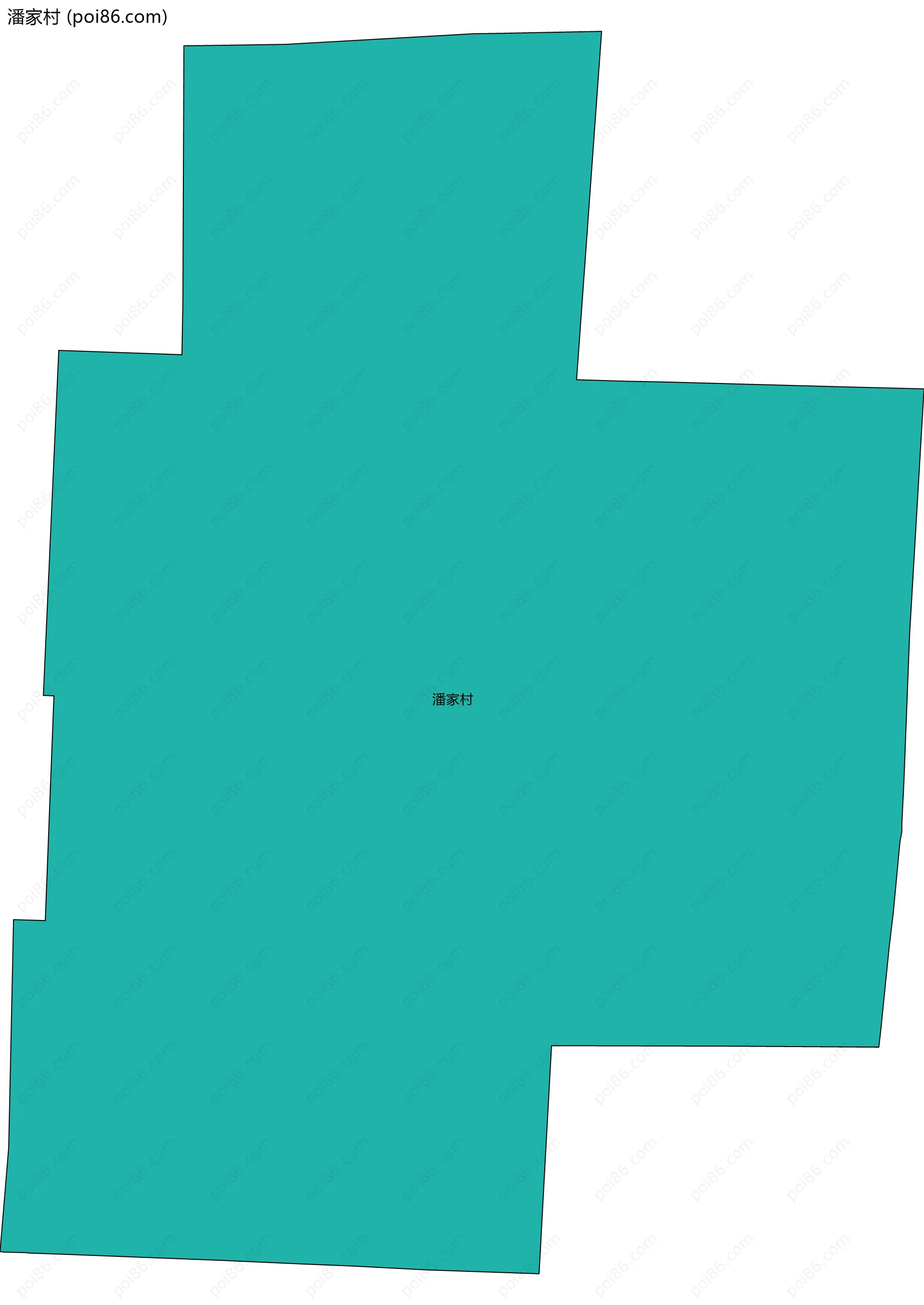 潘家村边界地图