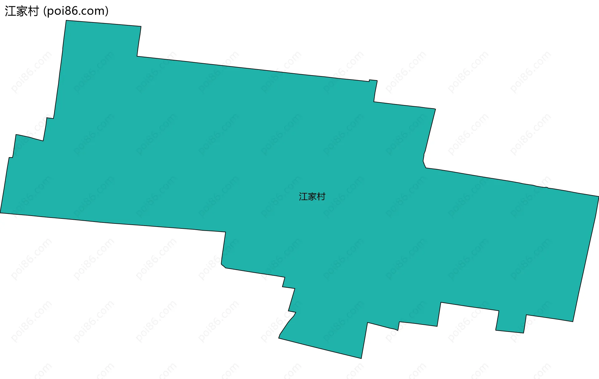江家村边界地图