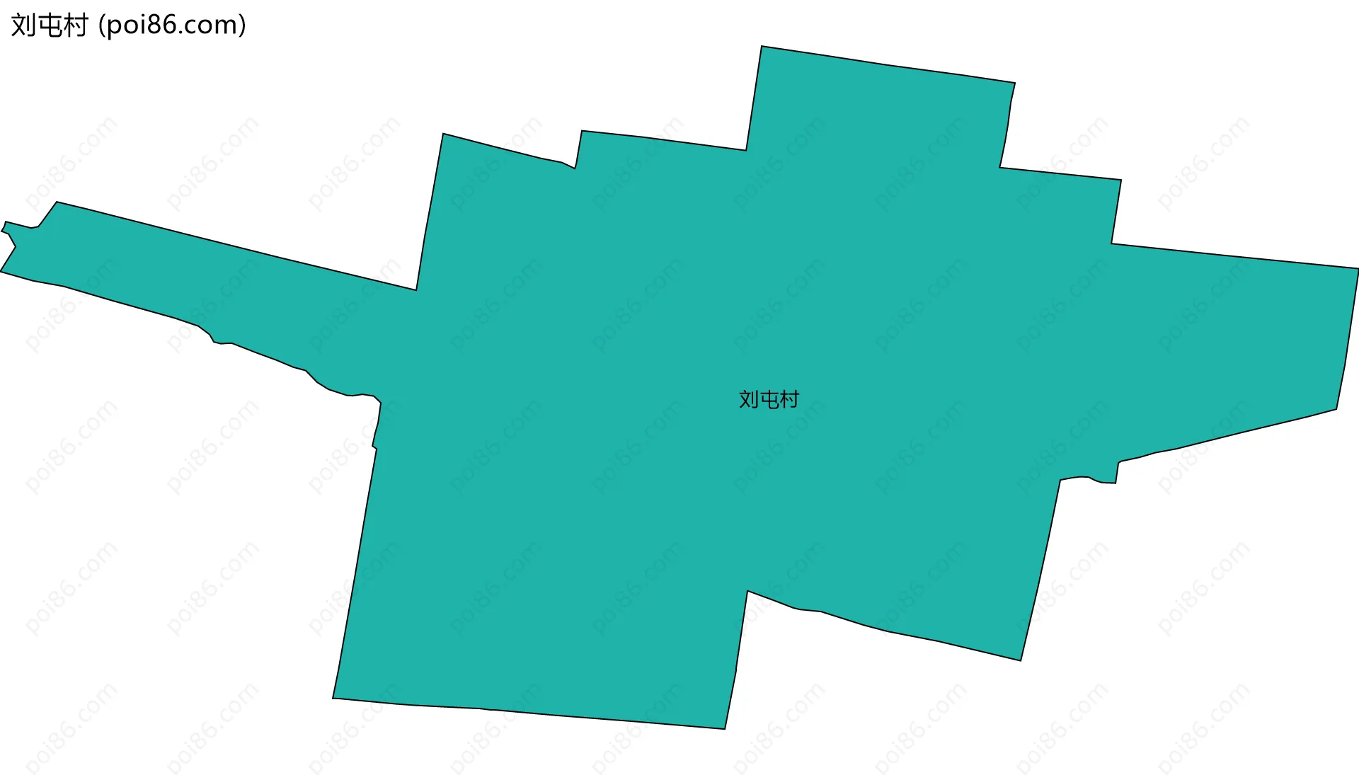 刘屯村边界地图