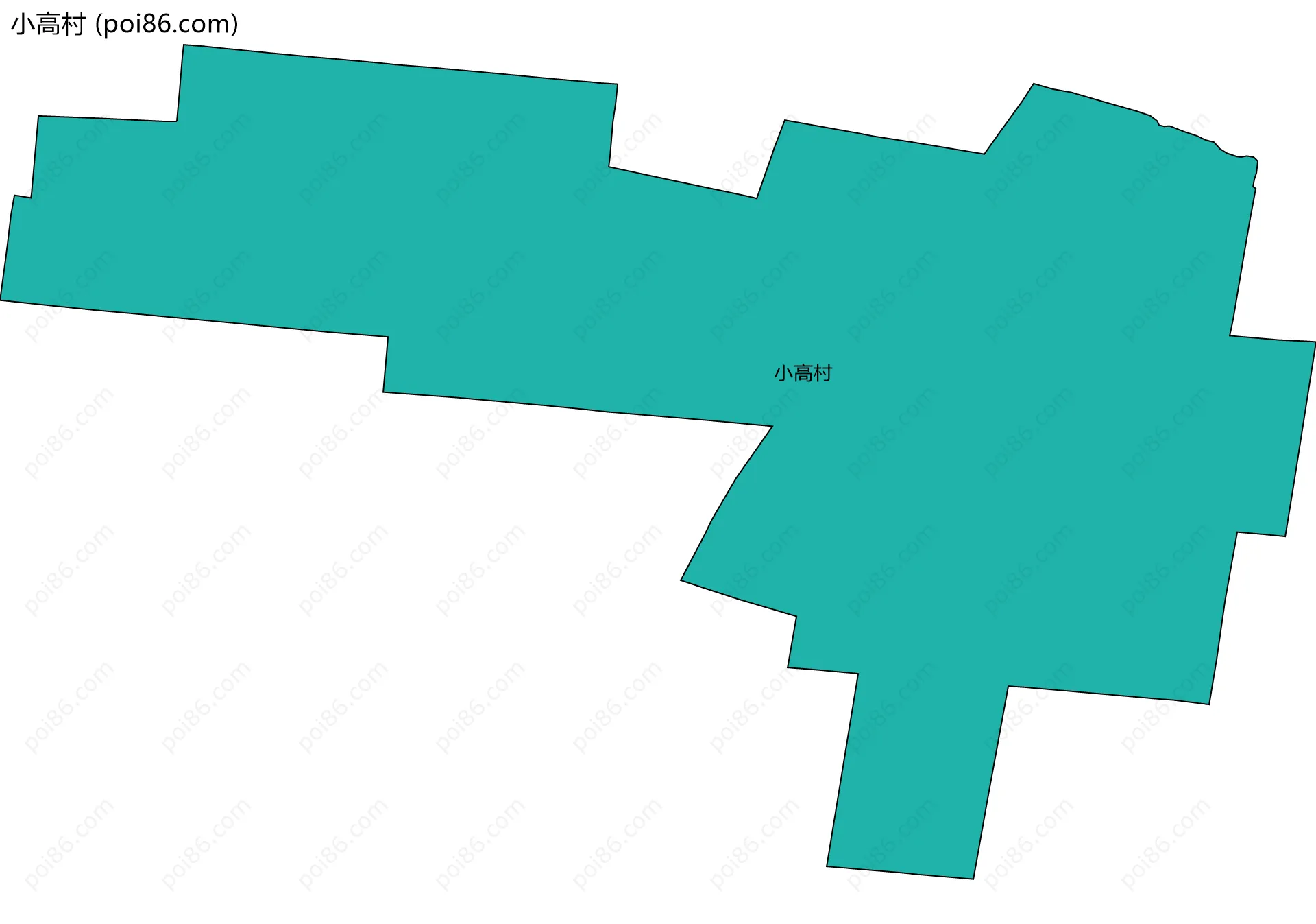 小高村边界地图