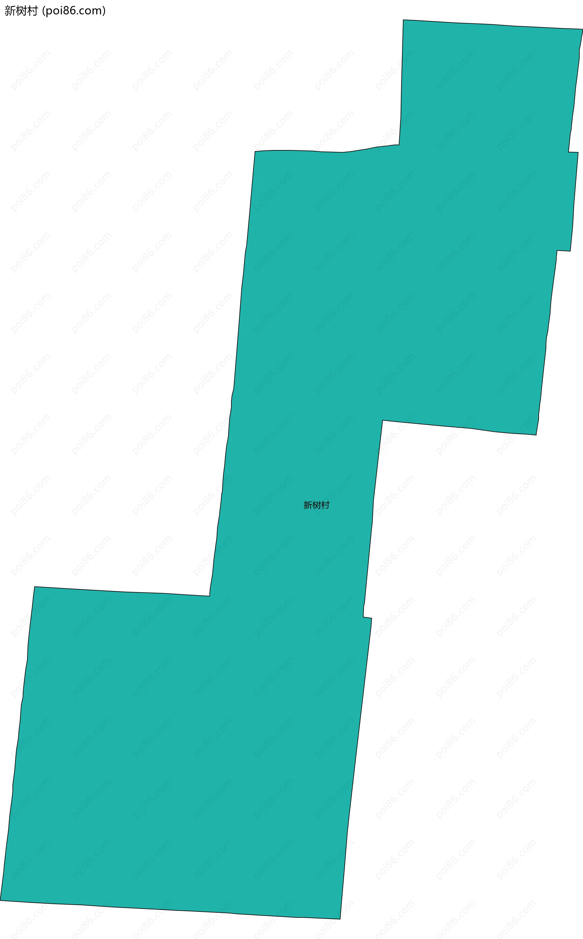 新树村边界地图