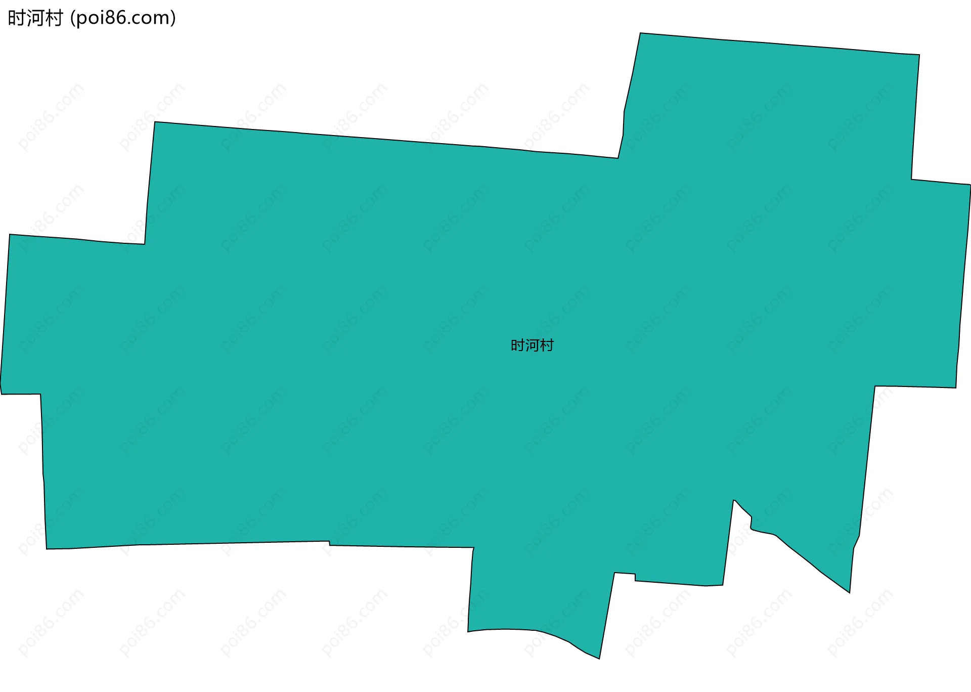 时河村边界地图
