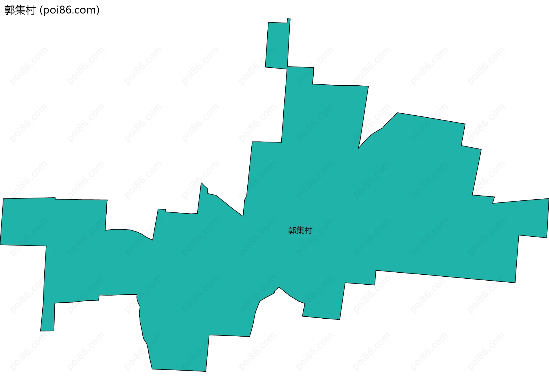 郭集村边界地图