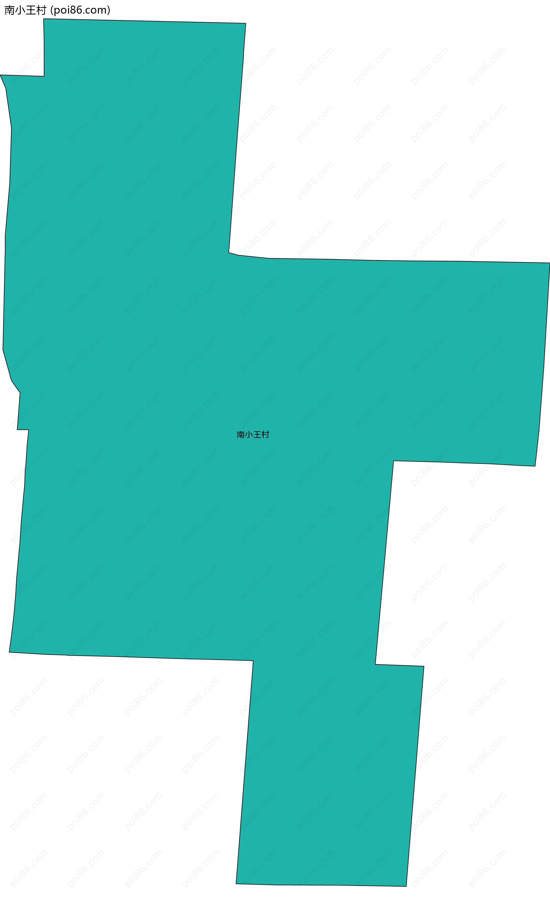 南小王村边界地图