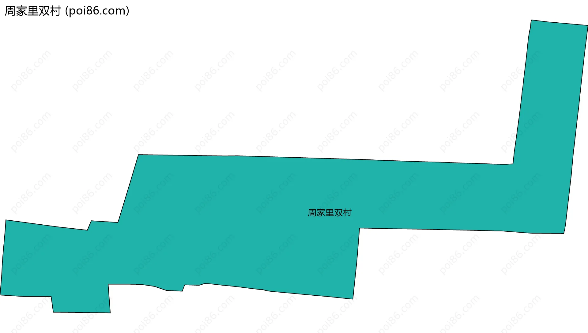 周家里双村边界地图