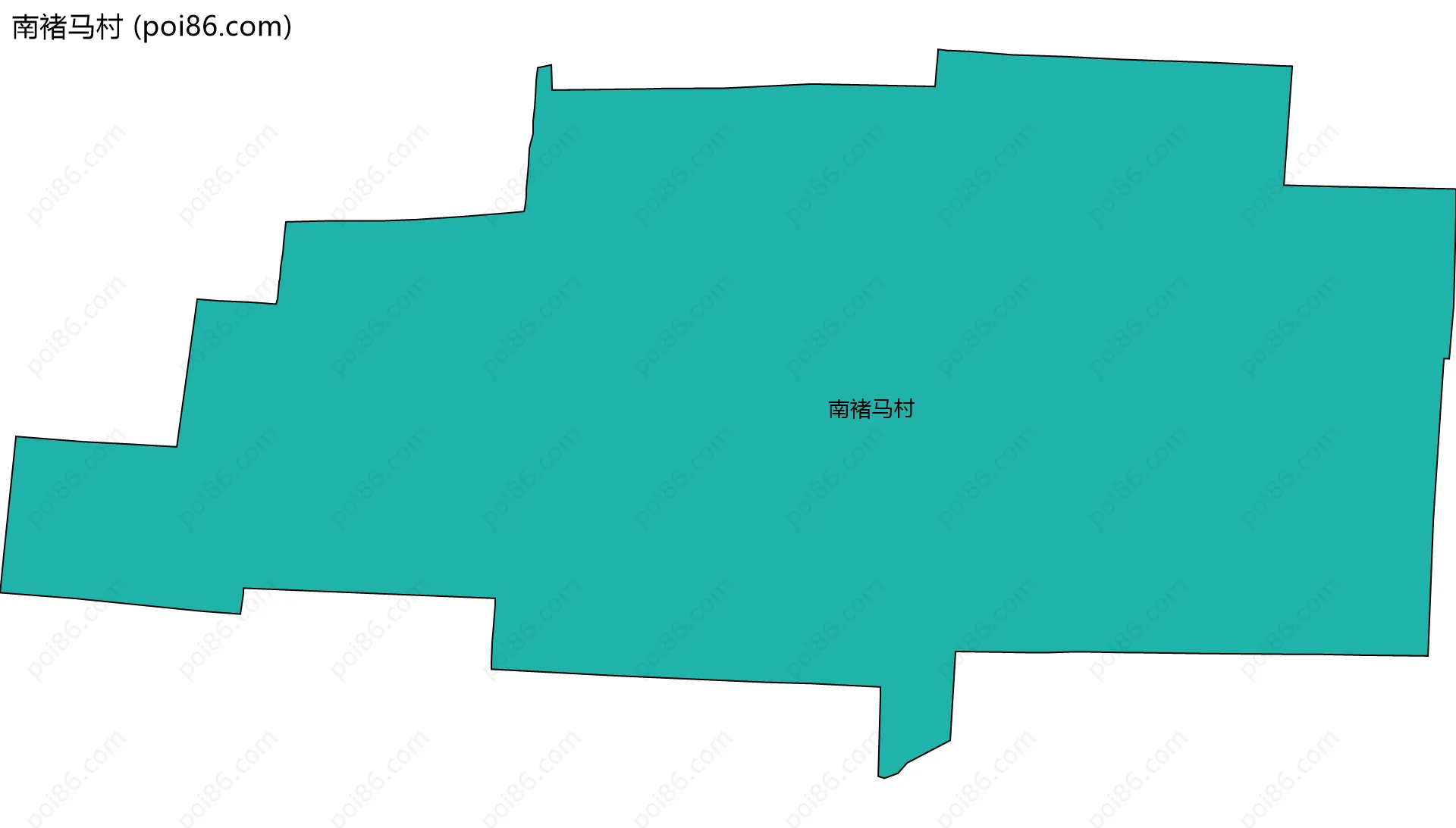 南褚马村边界地图