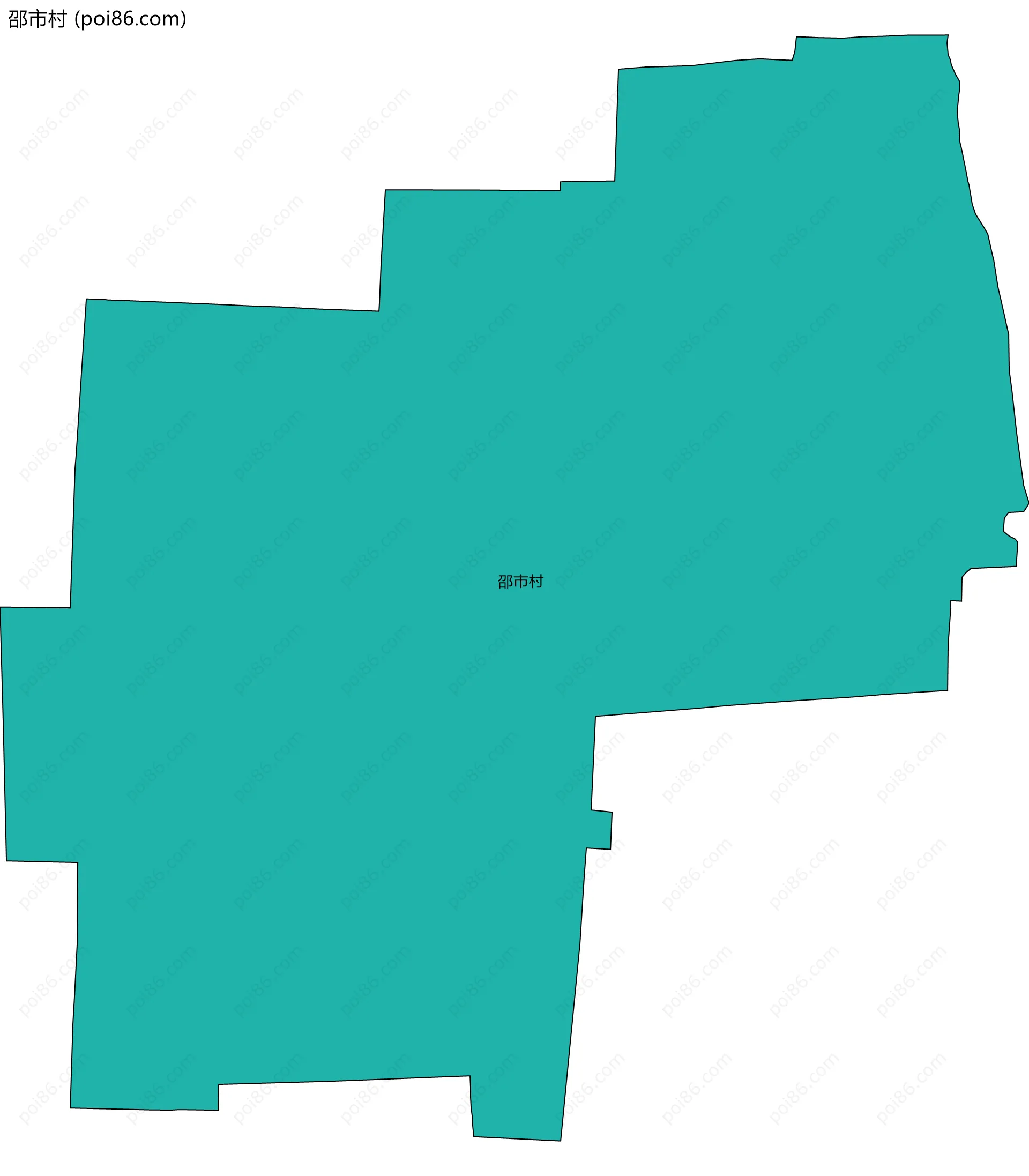 邵市村边界地图