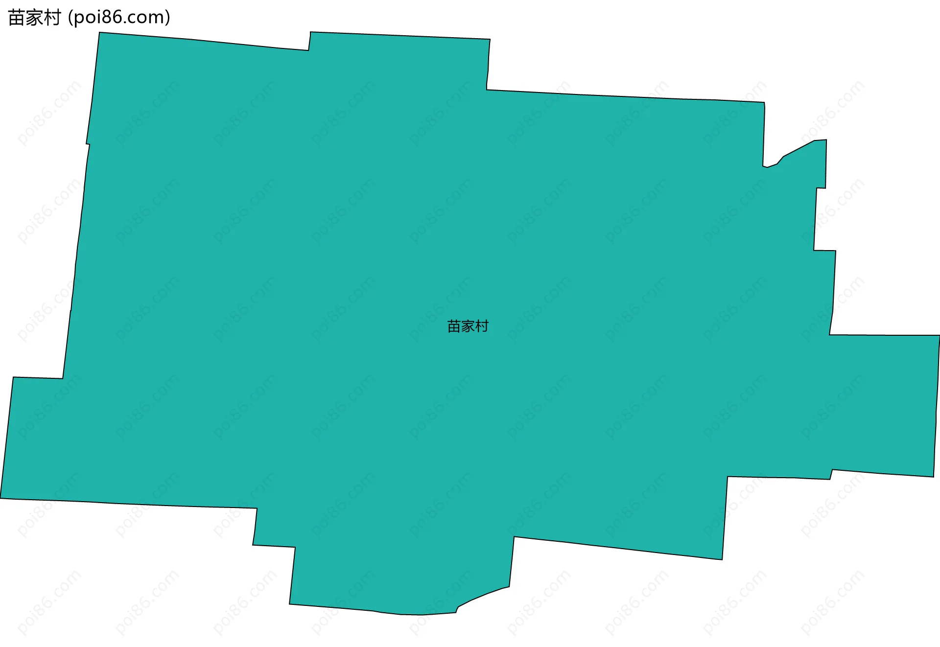 苗家村边界地图