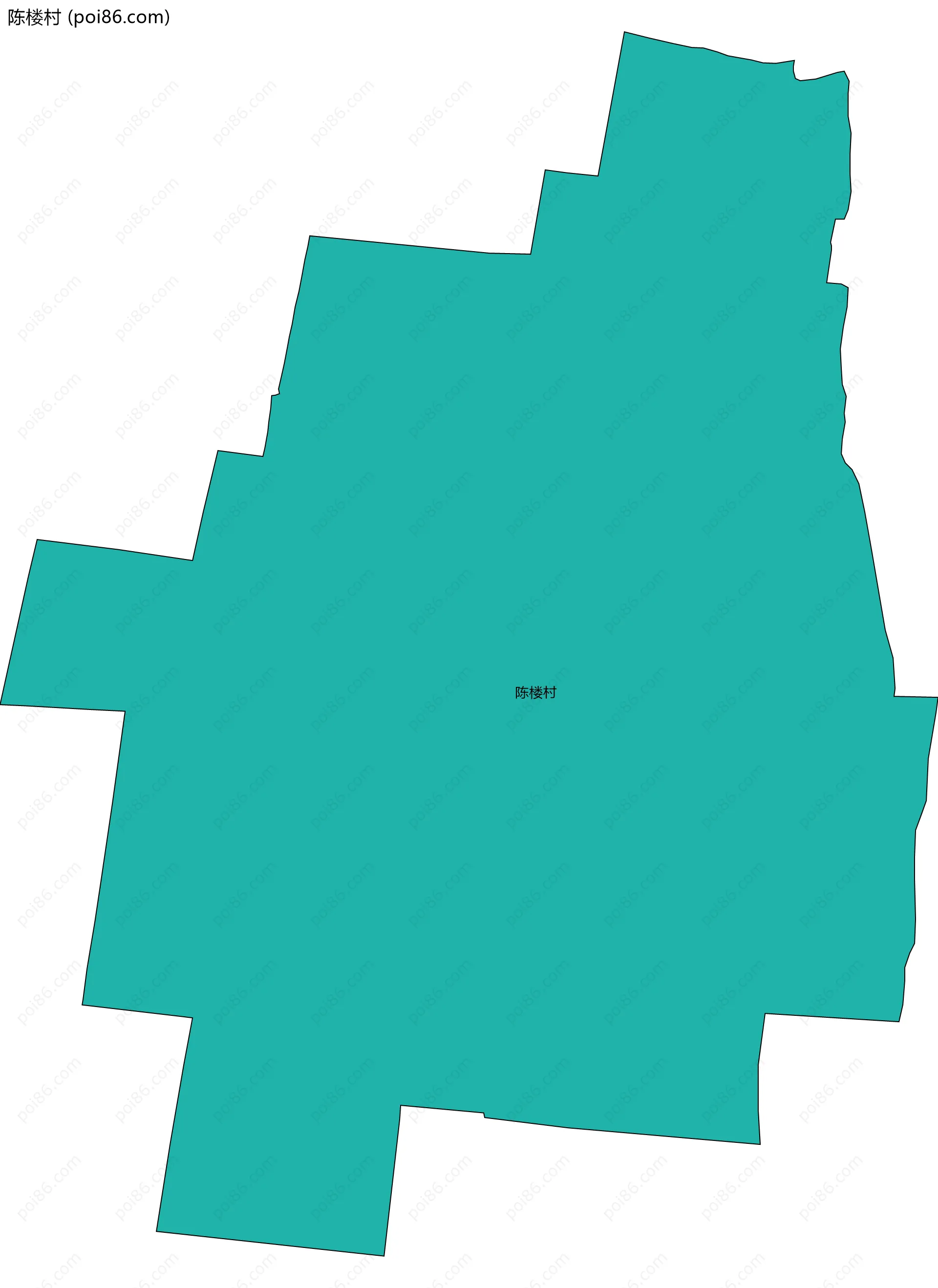 陈楼村边界地图