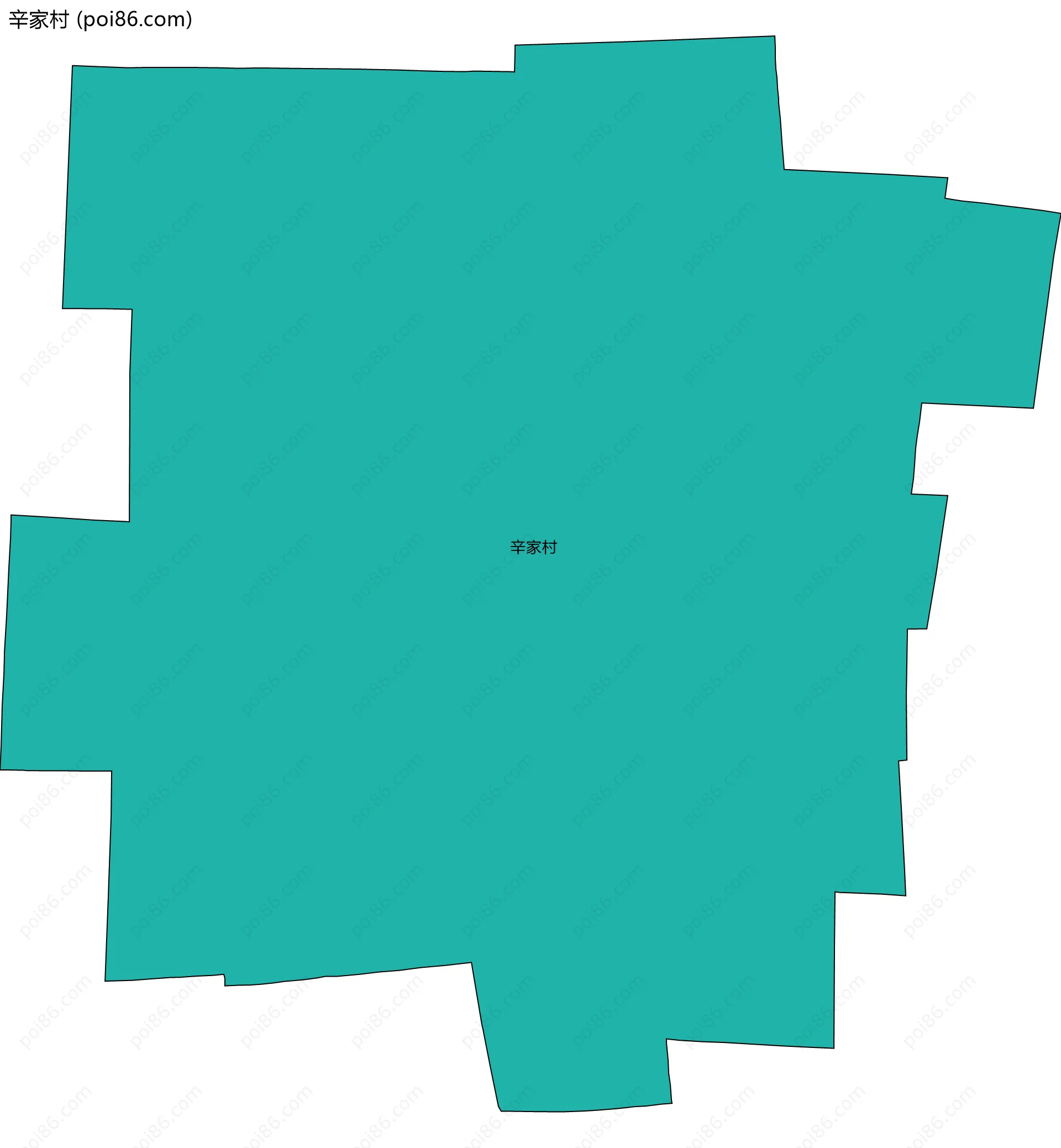 辛家村边界地图