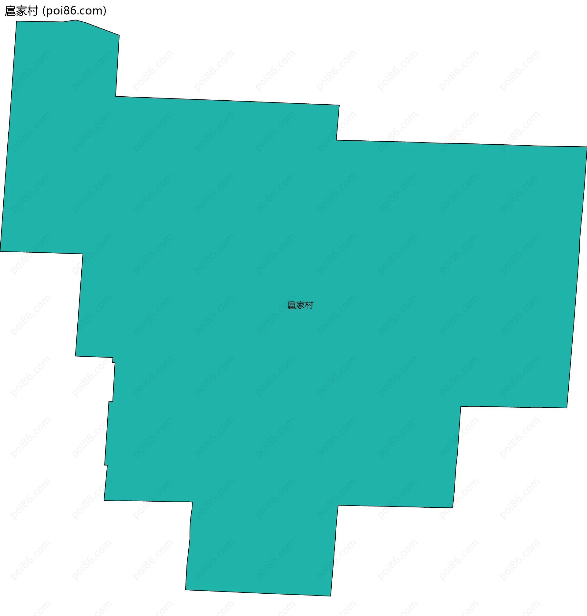 扈家村边界地图