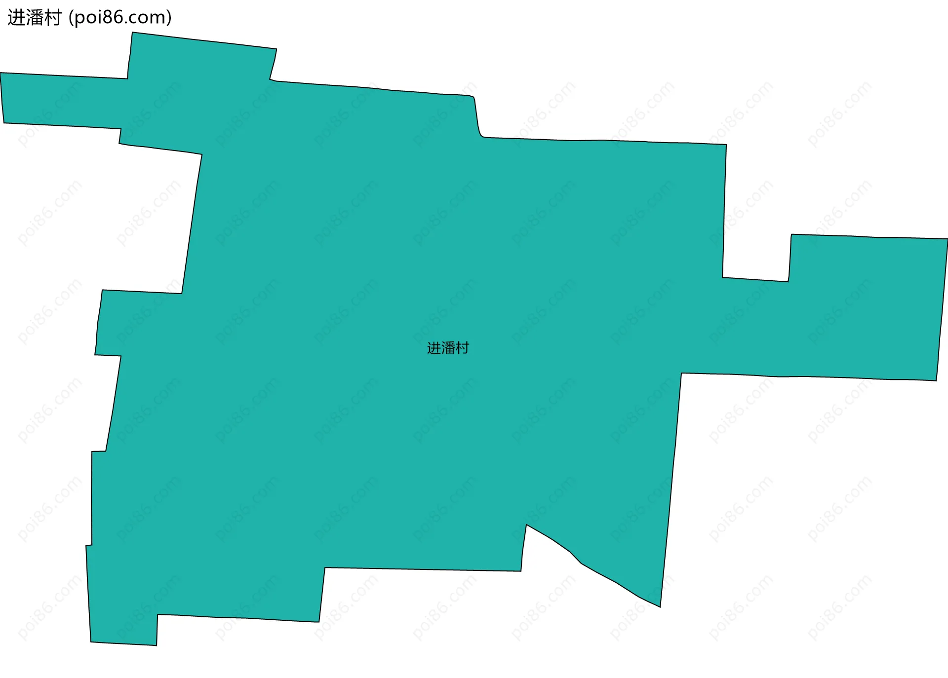 进潘村边界地图