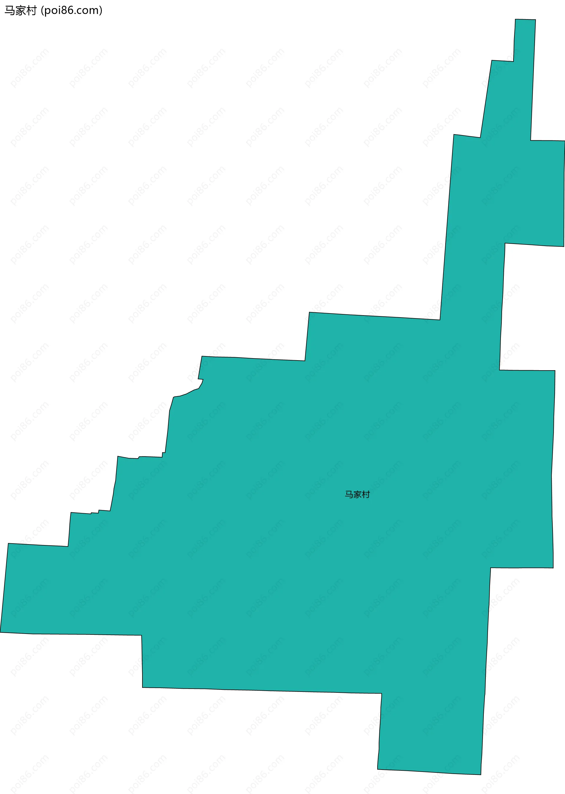 马家村边界地图