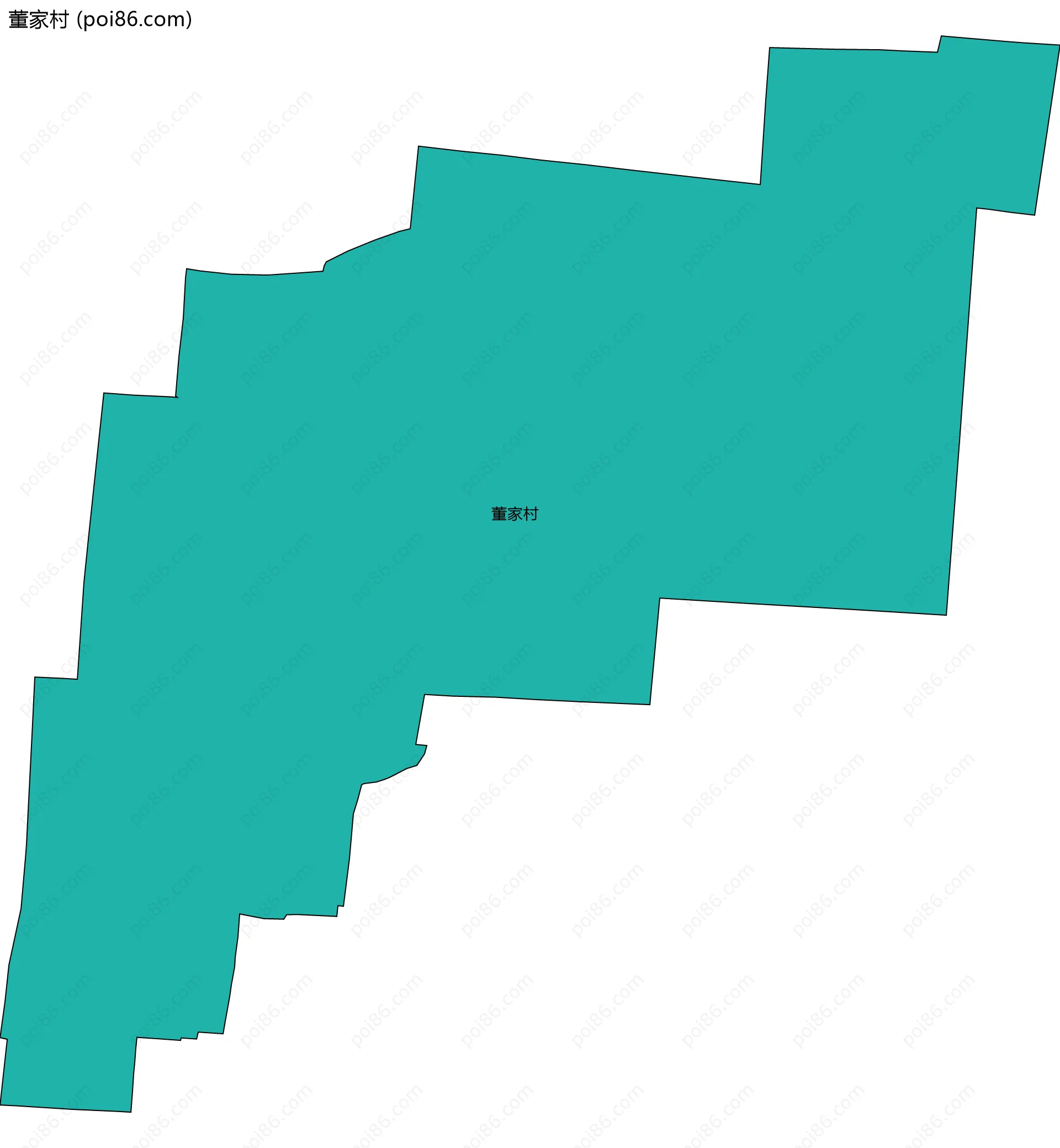 董家村边界地图