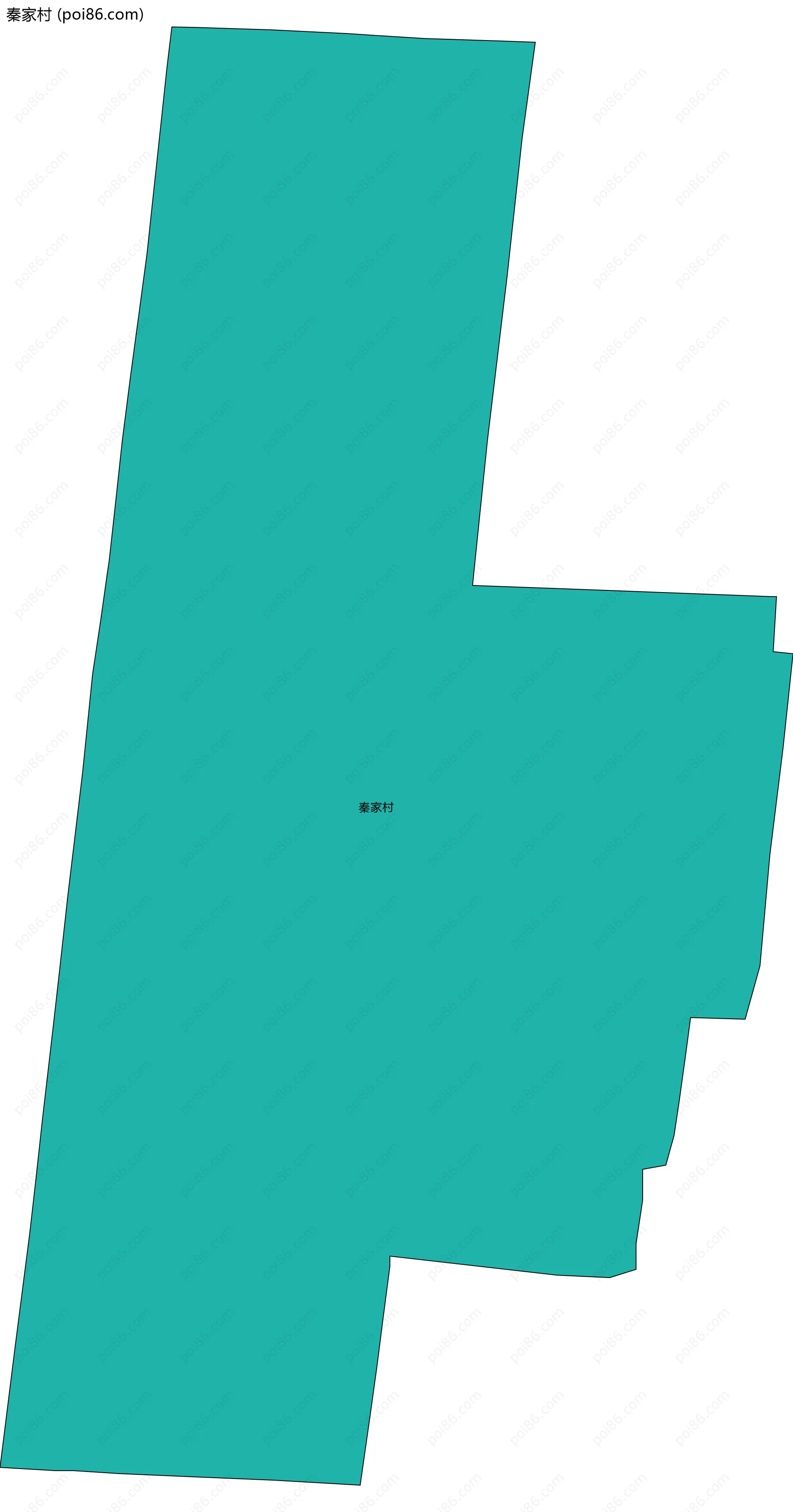 秦家村边界地图