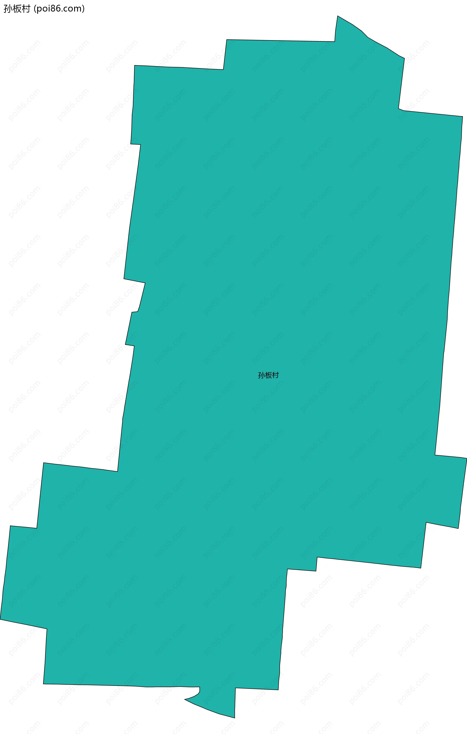 孙板村边界地图