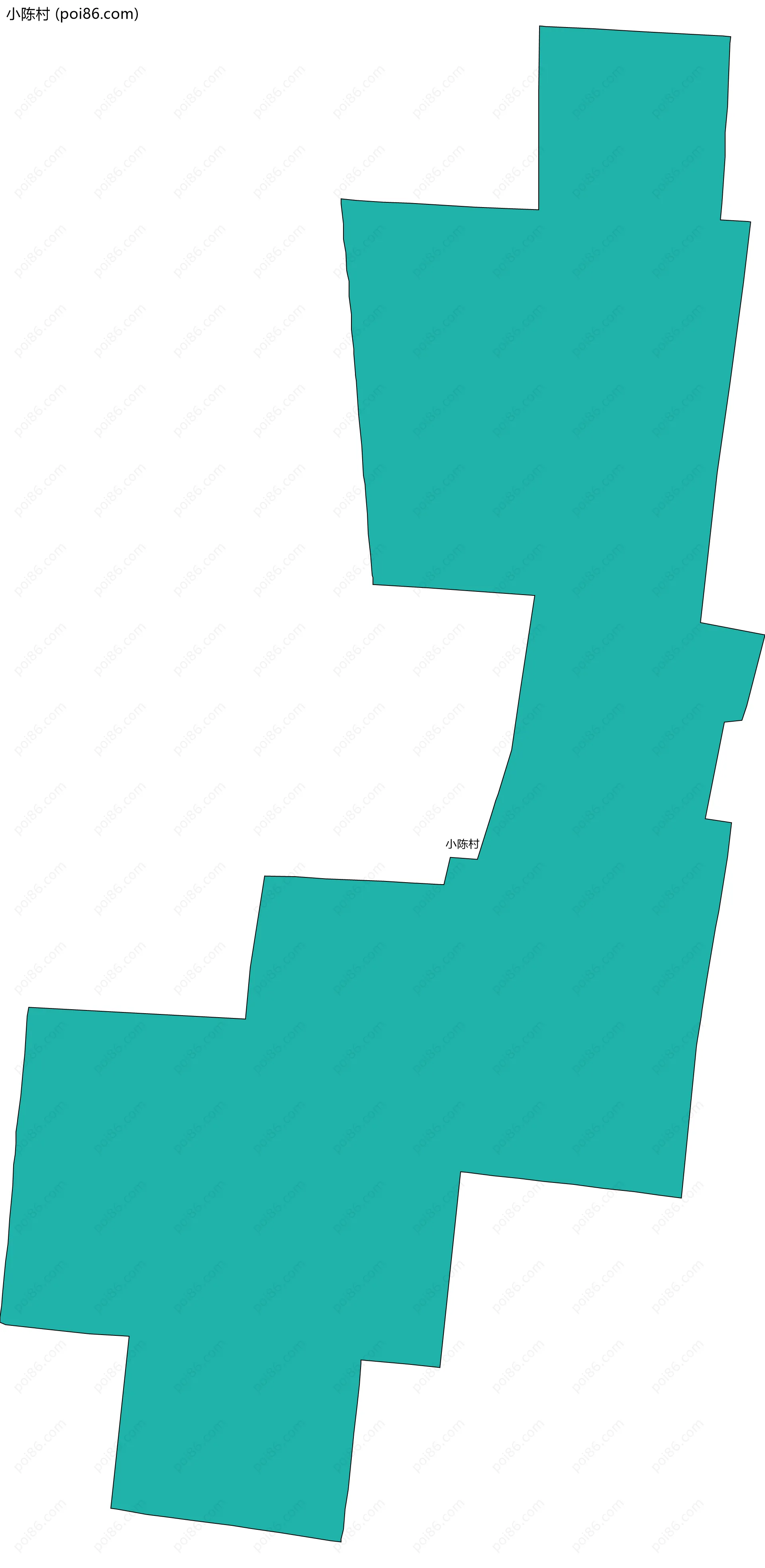 小陈村边界地图