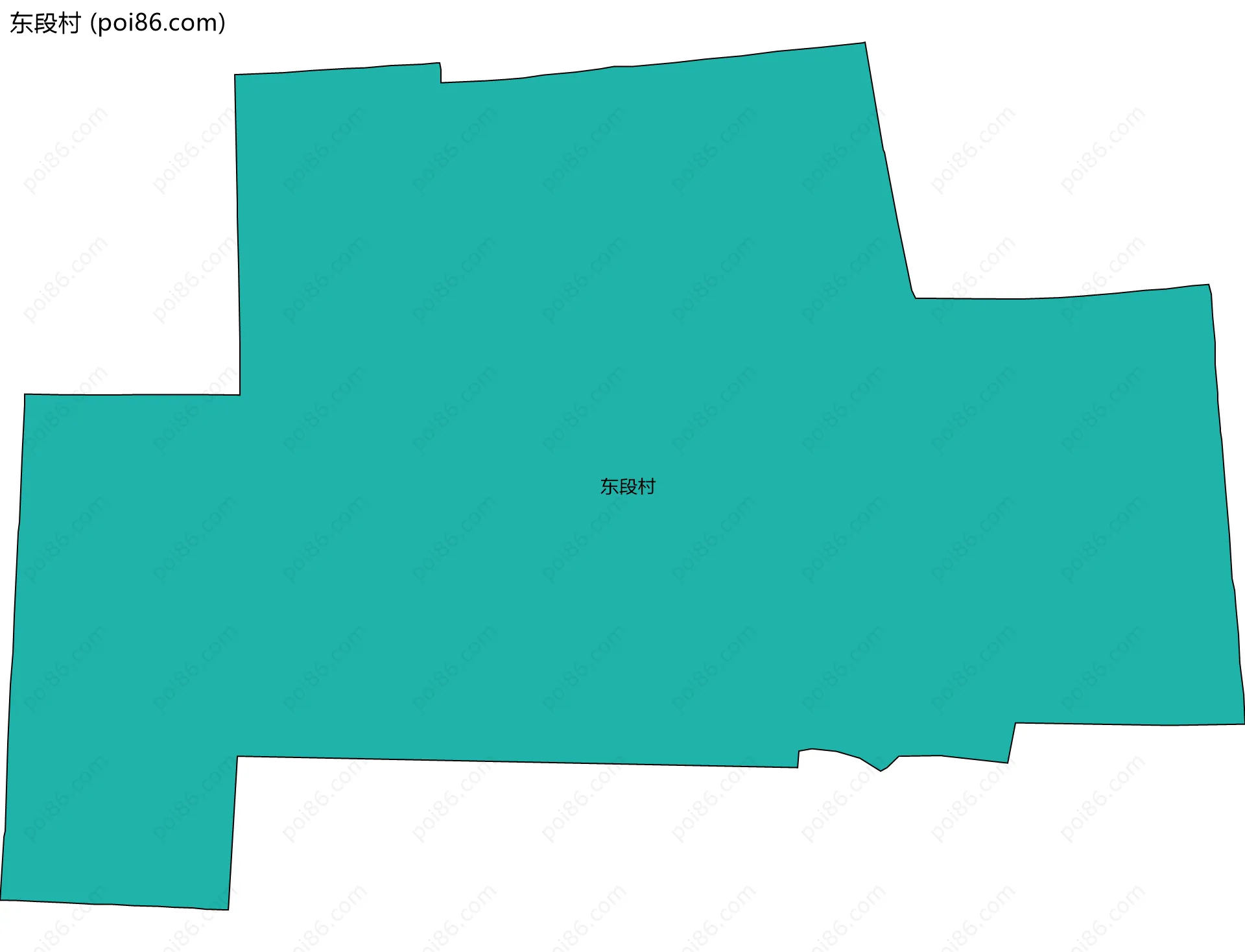 东段村边界地图