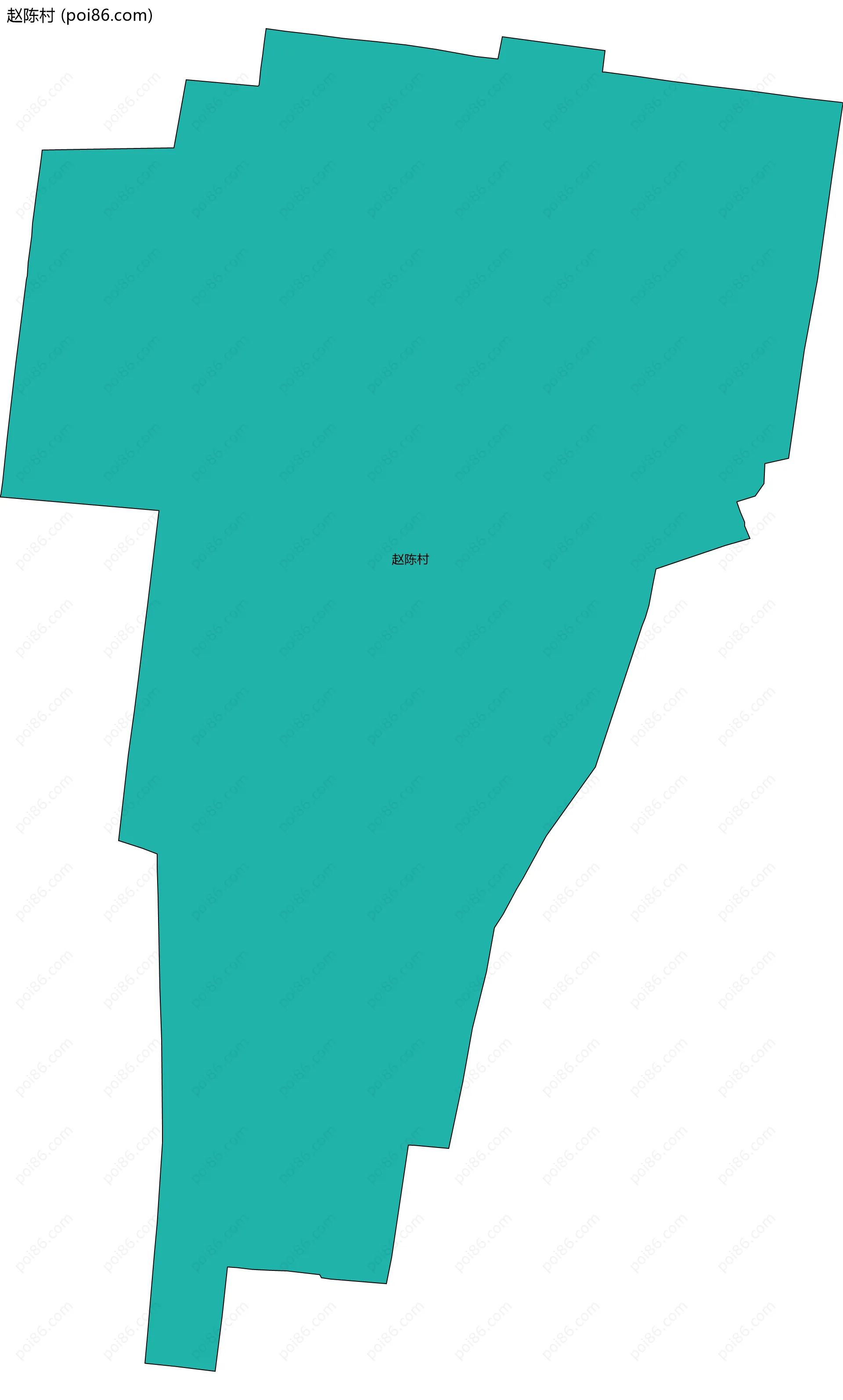 赵陈村边界地图