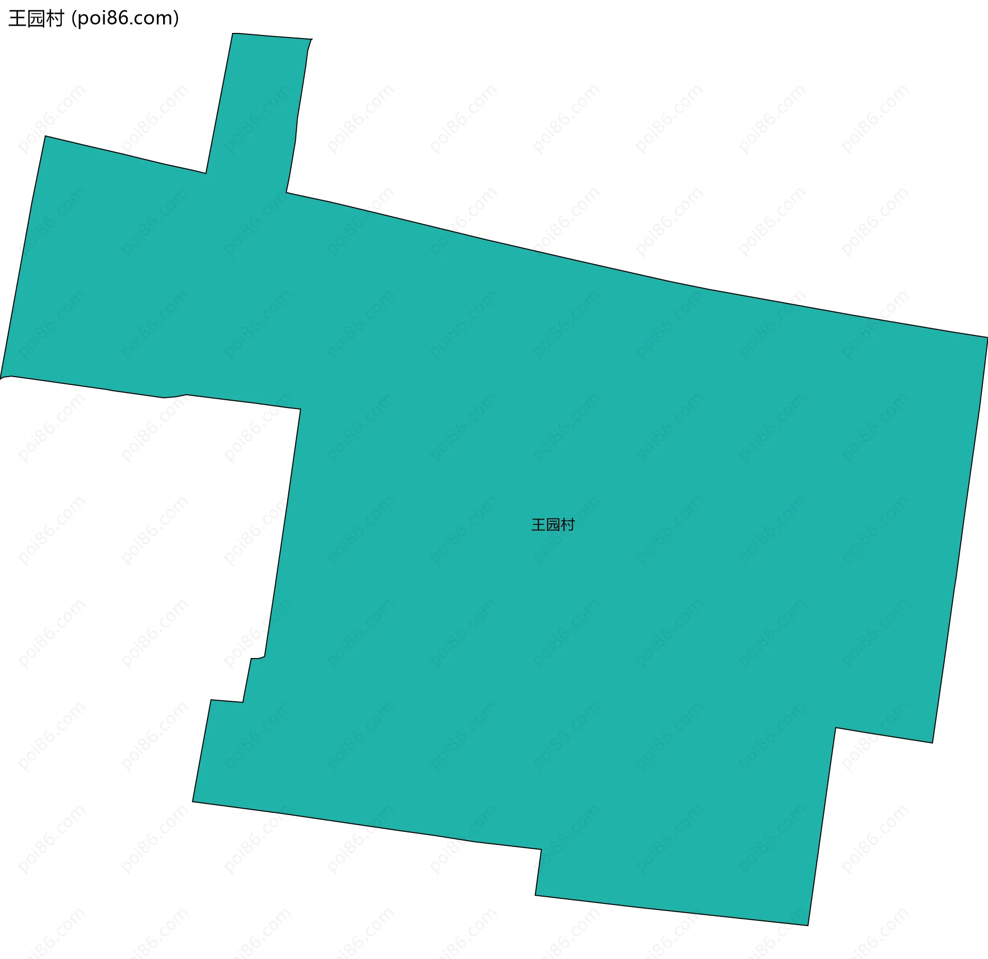 王园村边界地图