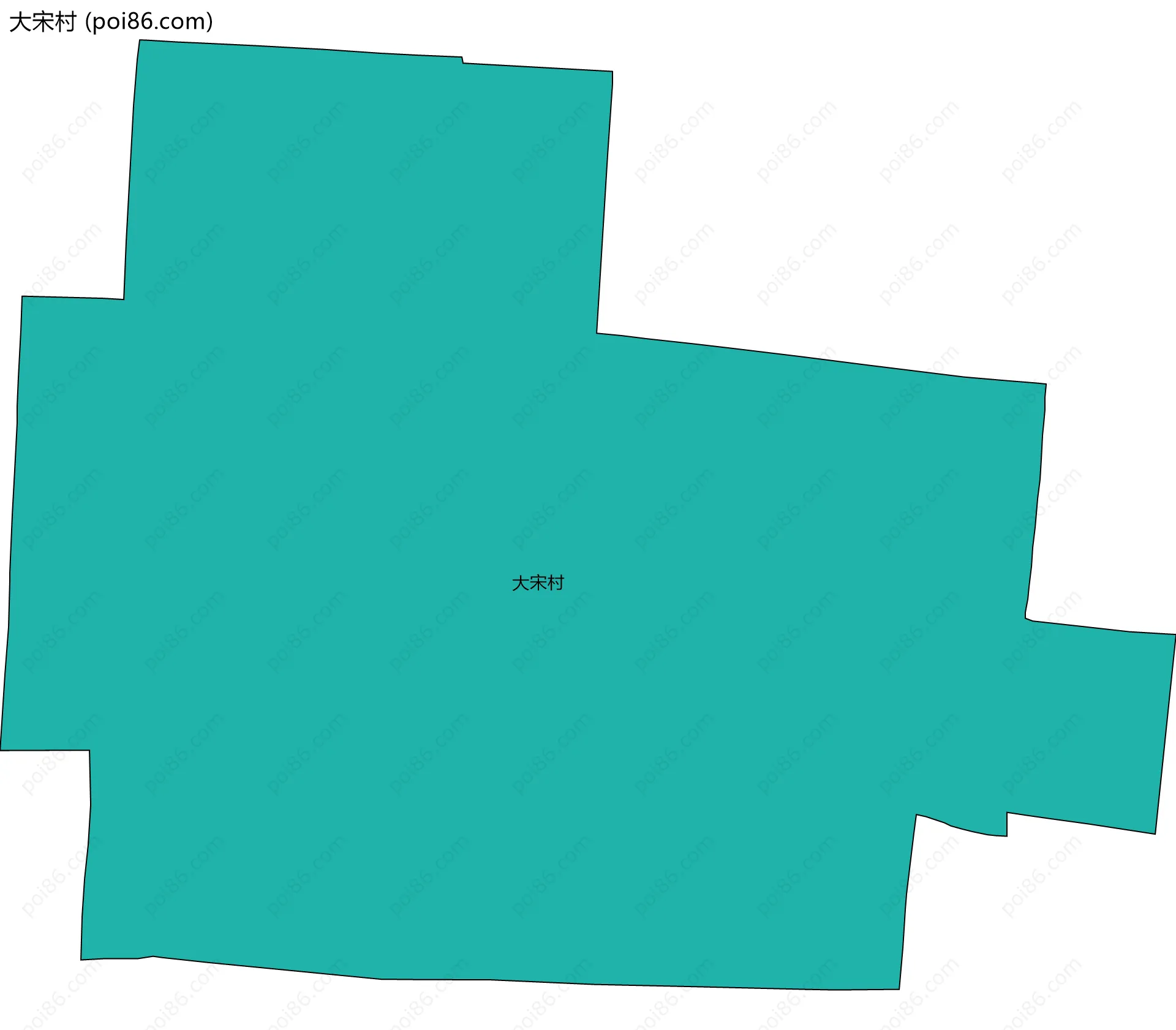 大宋村边界地图